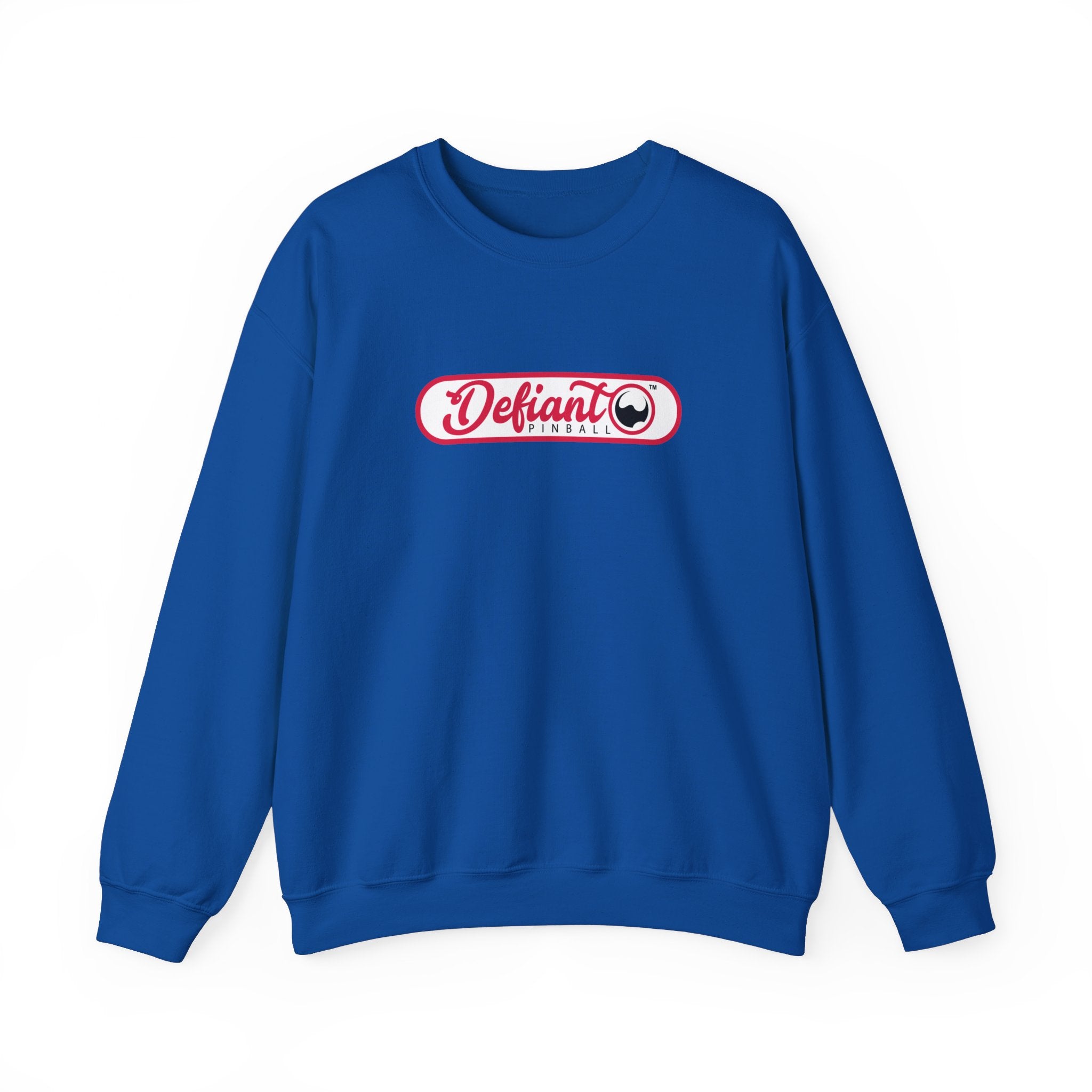 Defiant Pinball Long Logo - Unisex Heavy Blend™ Crewneck Sweatshirt Jumper