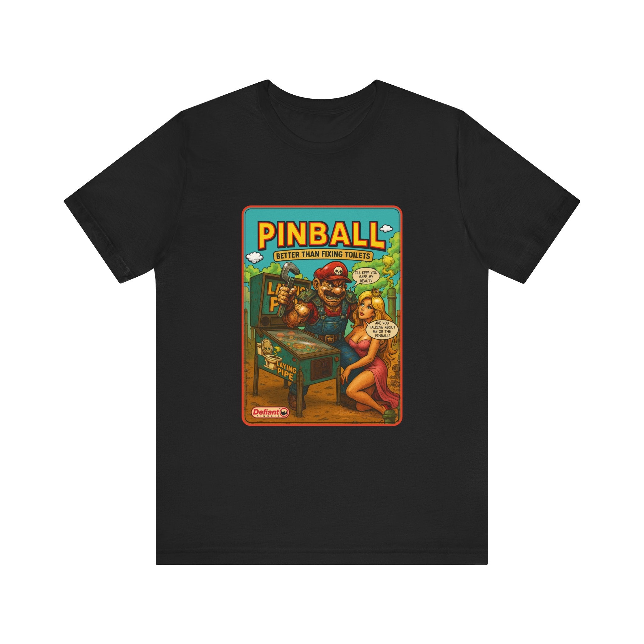 Pinball: Better Than Fixing Toilets - Unisex Jersey Short Sleeve Tee