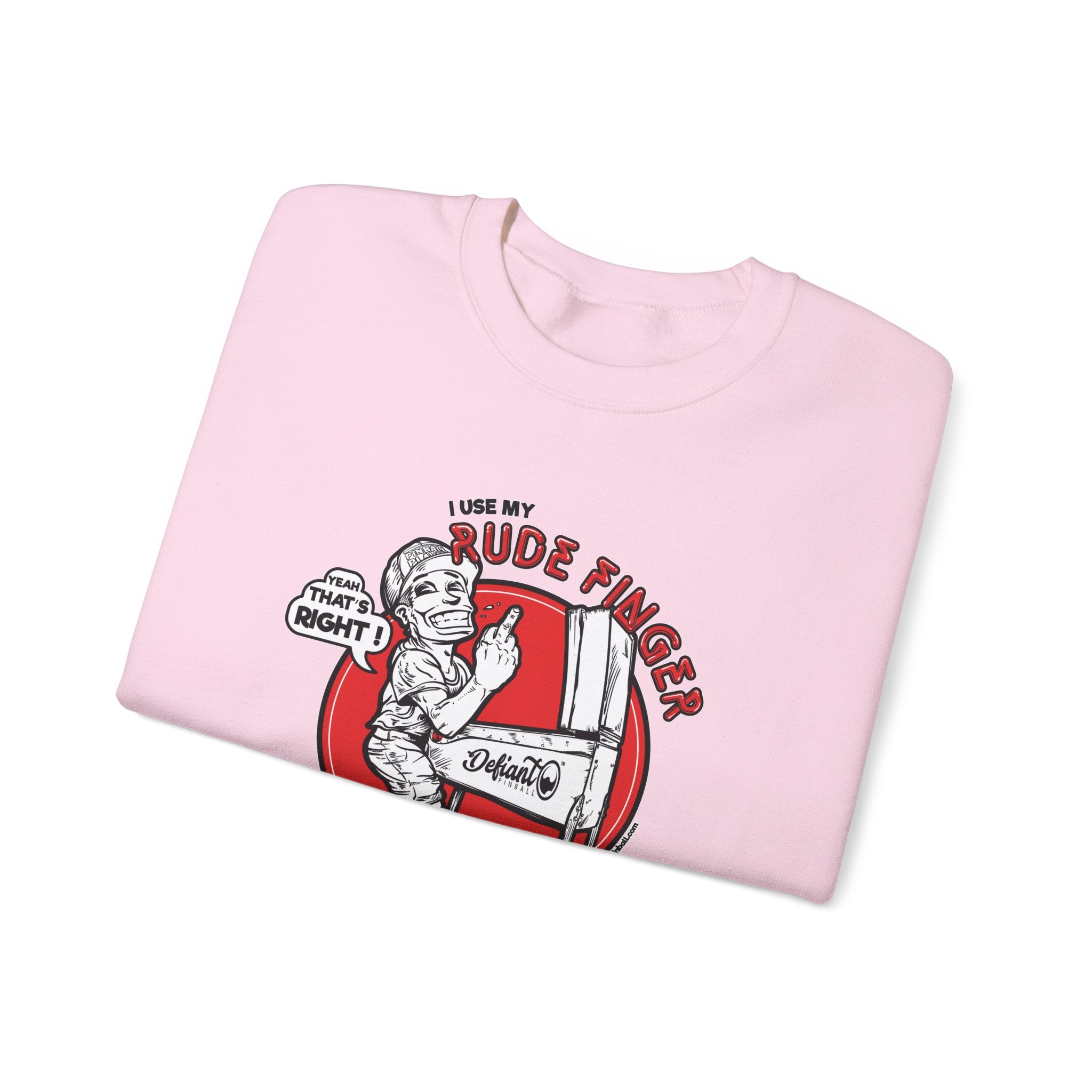 RUDE FINGER - Unisex Heavy Blend™ Crewneck Sweatshirt Jumper