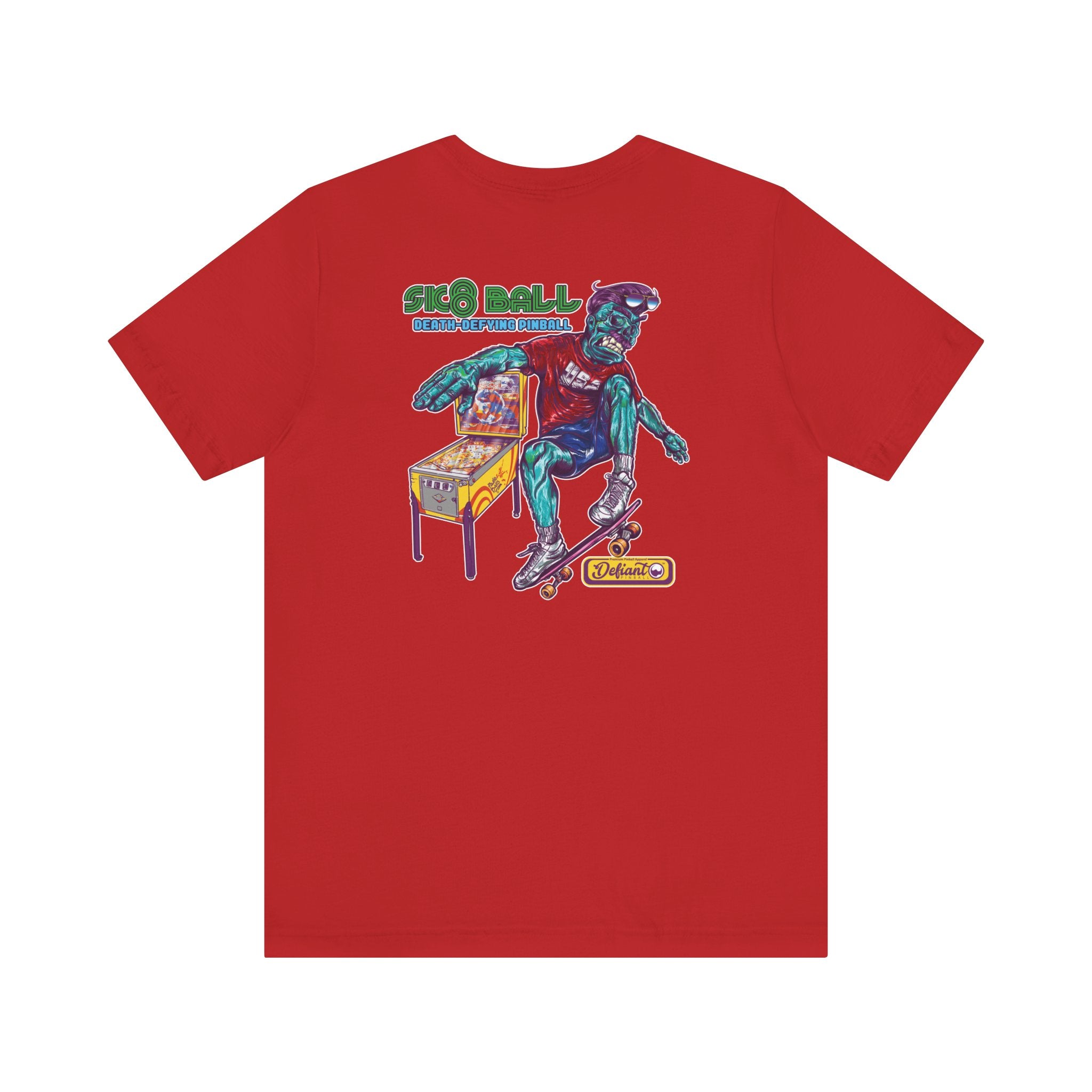 SK8 BALL - Front & Back Print Unisex Jersey Short Sleeve Tee