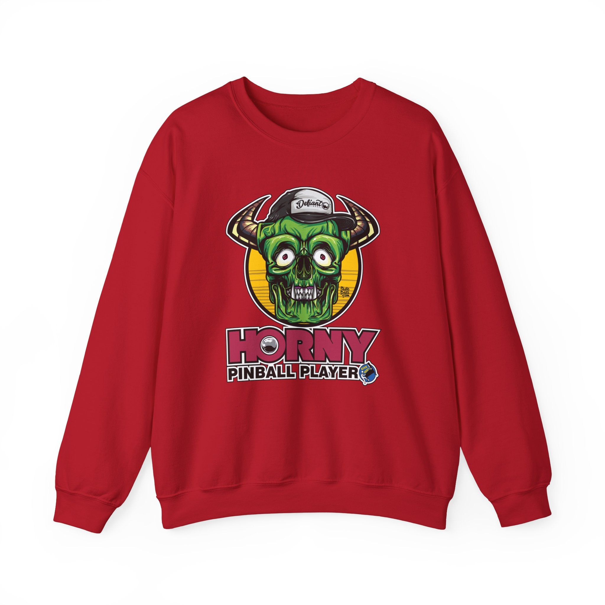 Horny Pinball Player - Unisex Heavy Blend™ Crewneck Sweatshirt Jumper