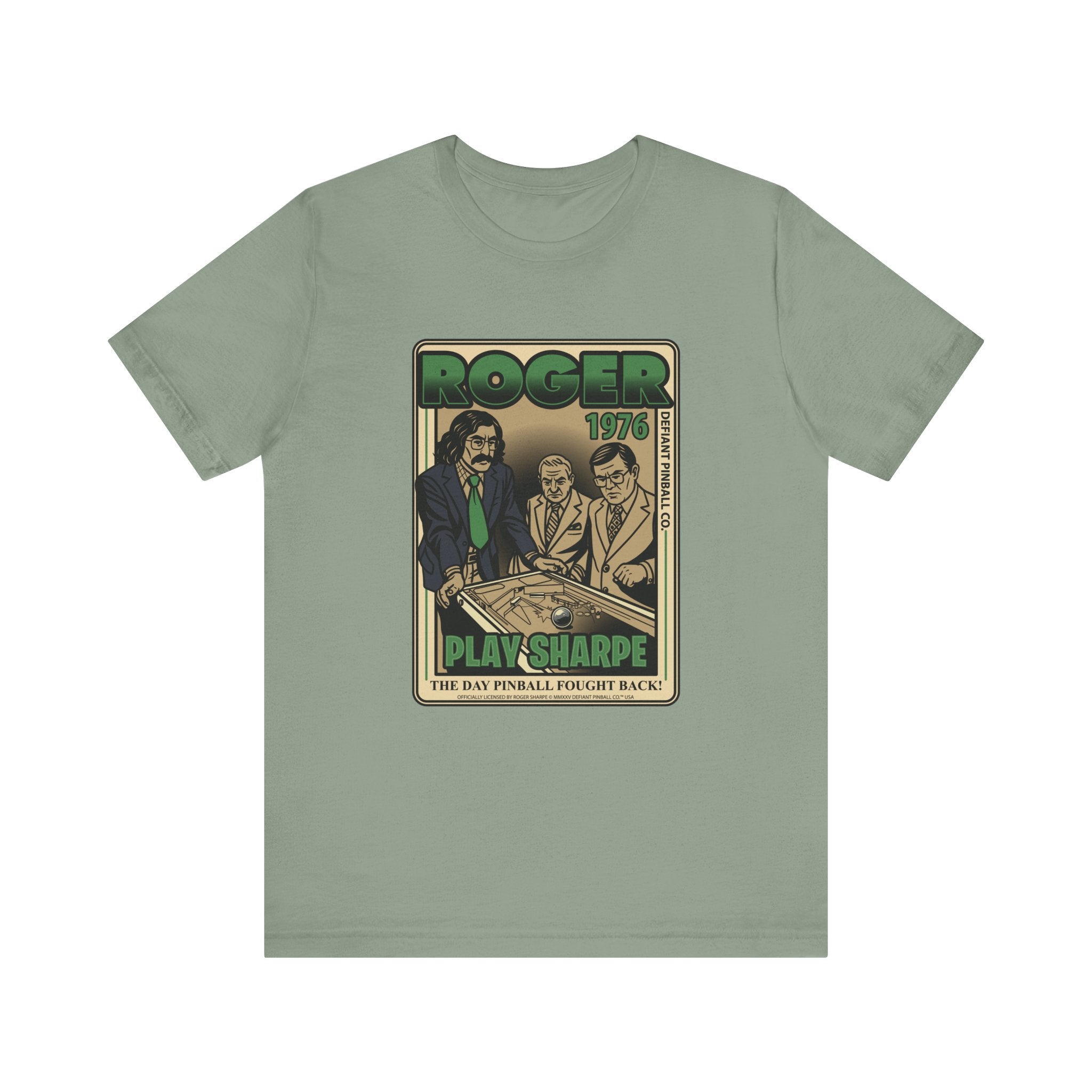 Play Sharpe - The Day Pinball Fought Back - Unisex Jersey Short Sleeve Tee