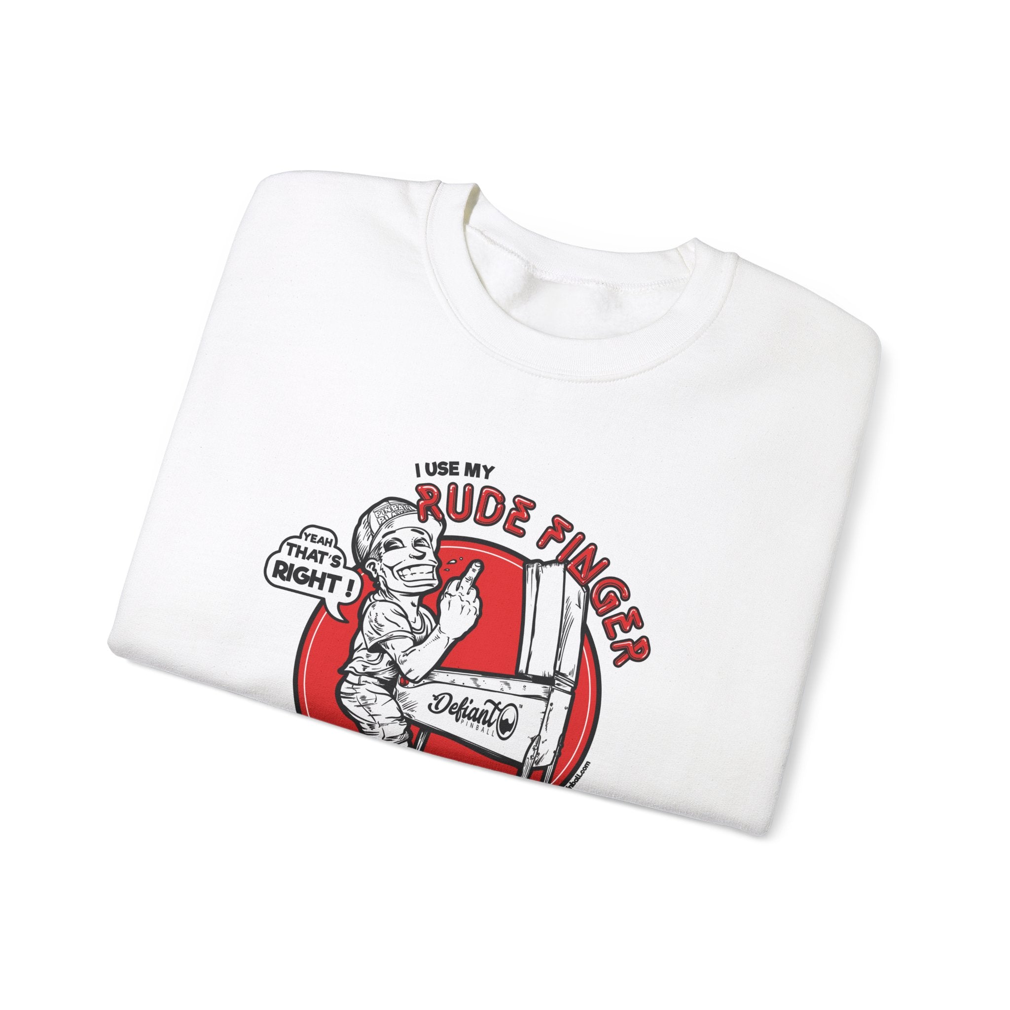 RUDE FINGER - Unisex Heavy Blend™ Crewneck Sweatshirt Jumper