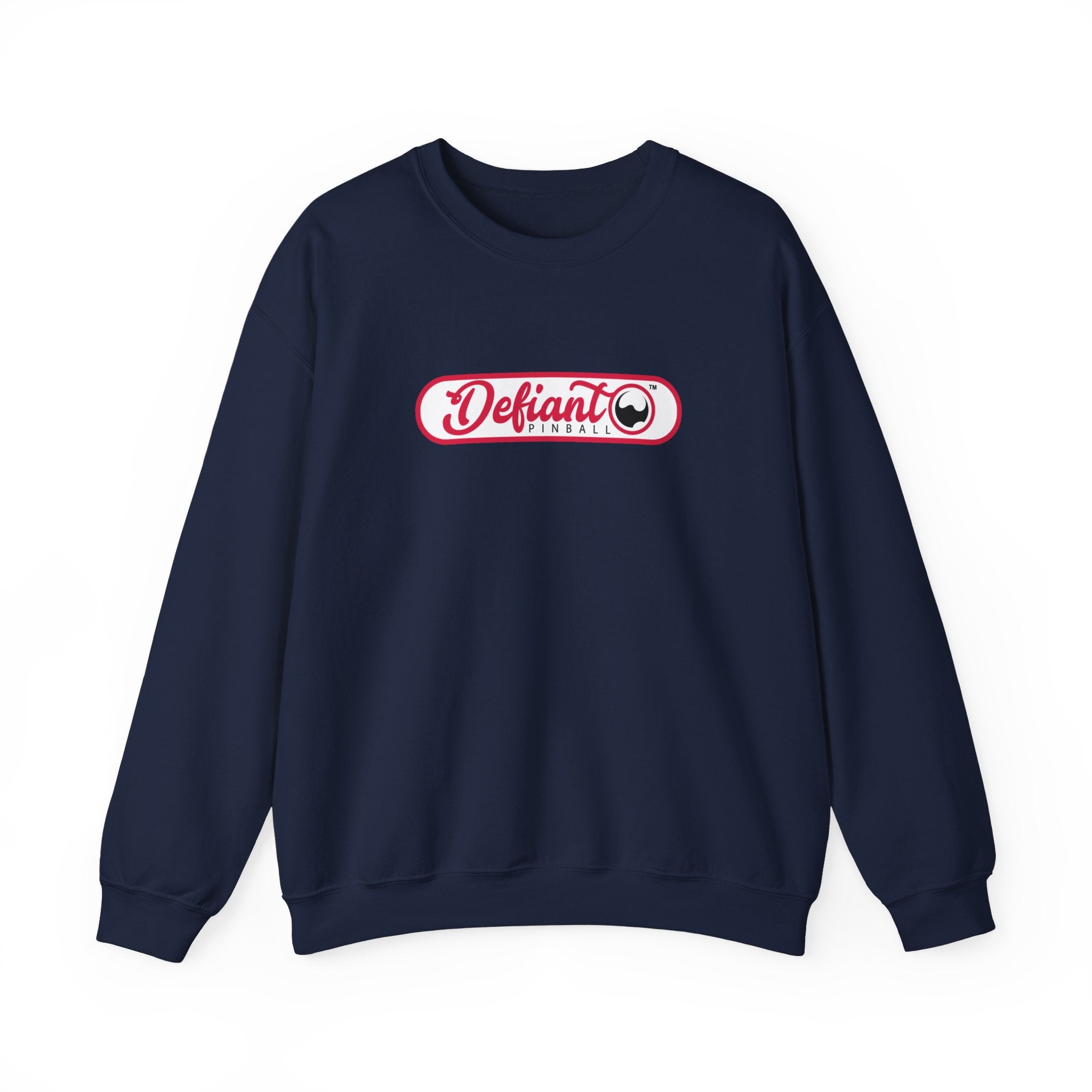 Defiant Pinball Long Logo - Unisex Heavy Blend™ Crewneck Sweatshirt Jumper