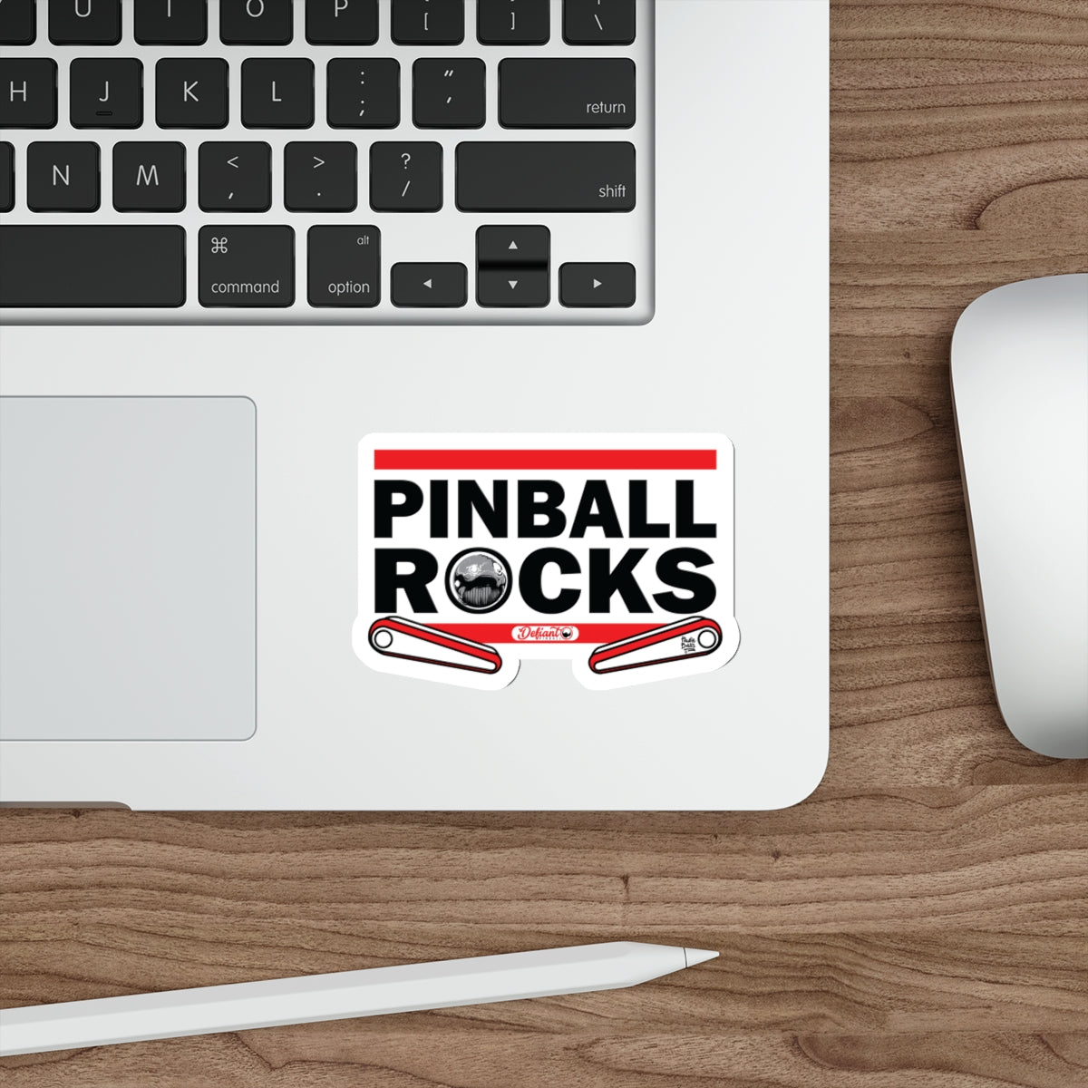 PINBALL ROCKS THE DMC - Die-Cut Stickers