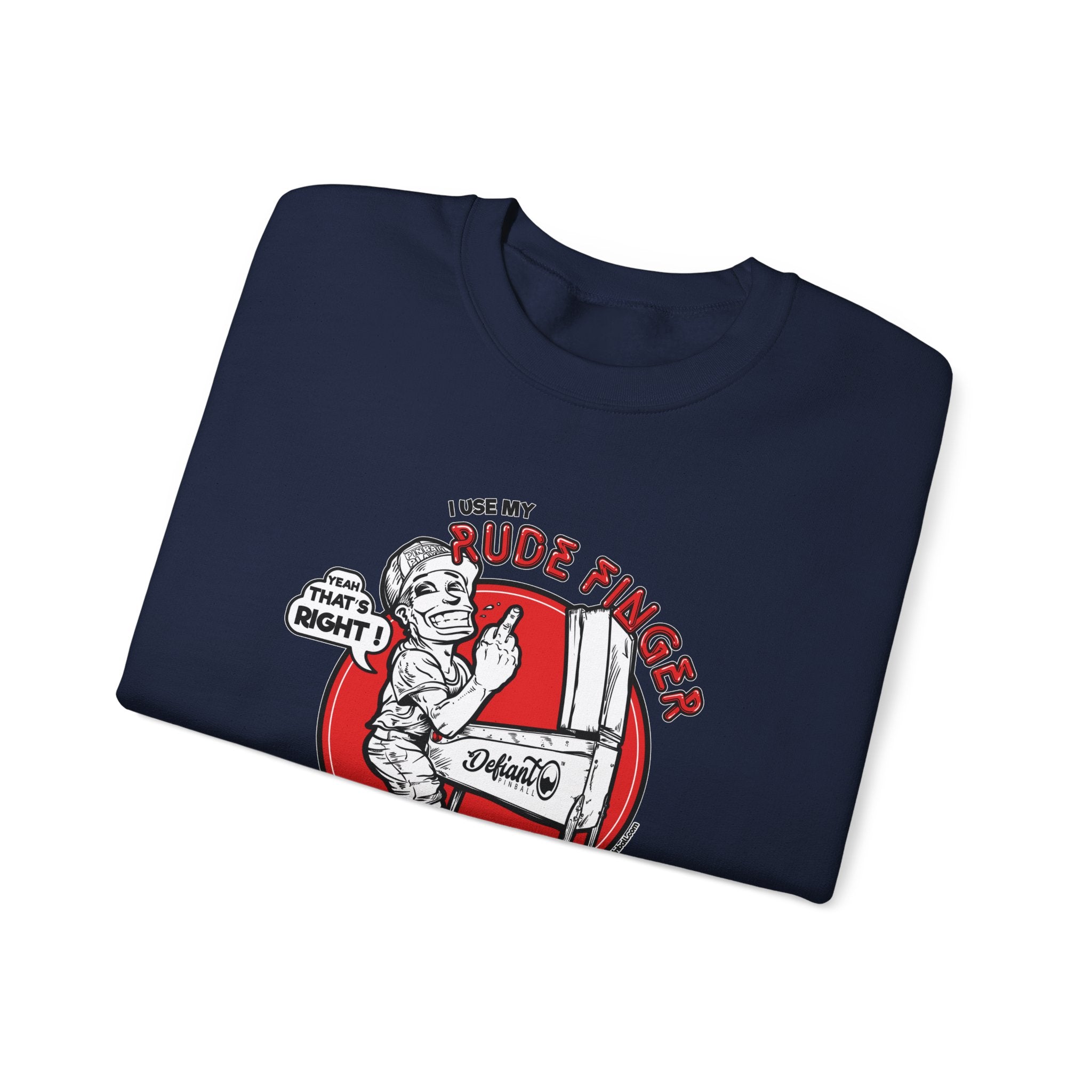 RUDE FINGER - Unisex Heavy Blend™ Crewneck Sweatshirt Jumper