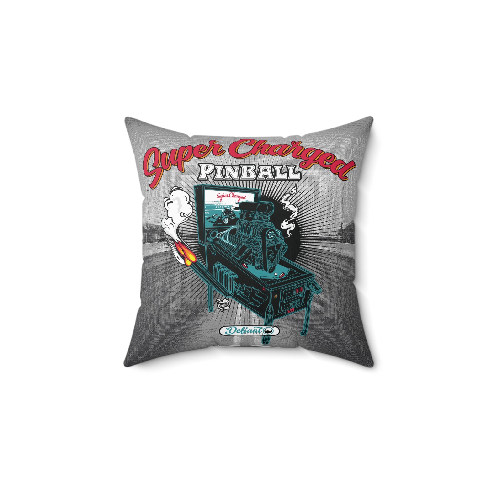 SUPER CHARGED - Spun Polyester Square Pillow