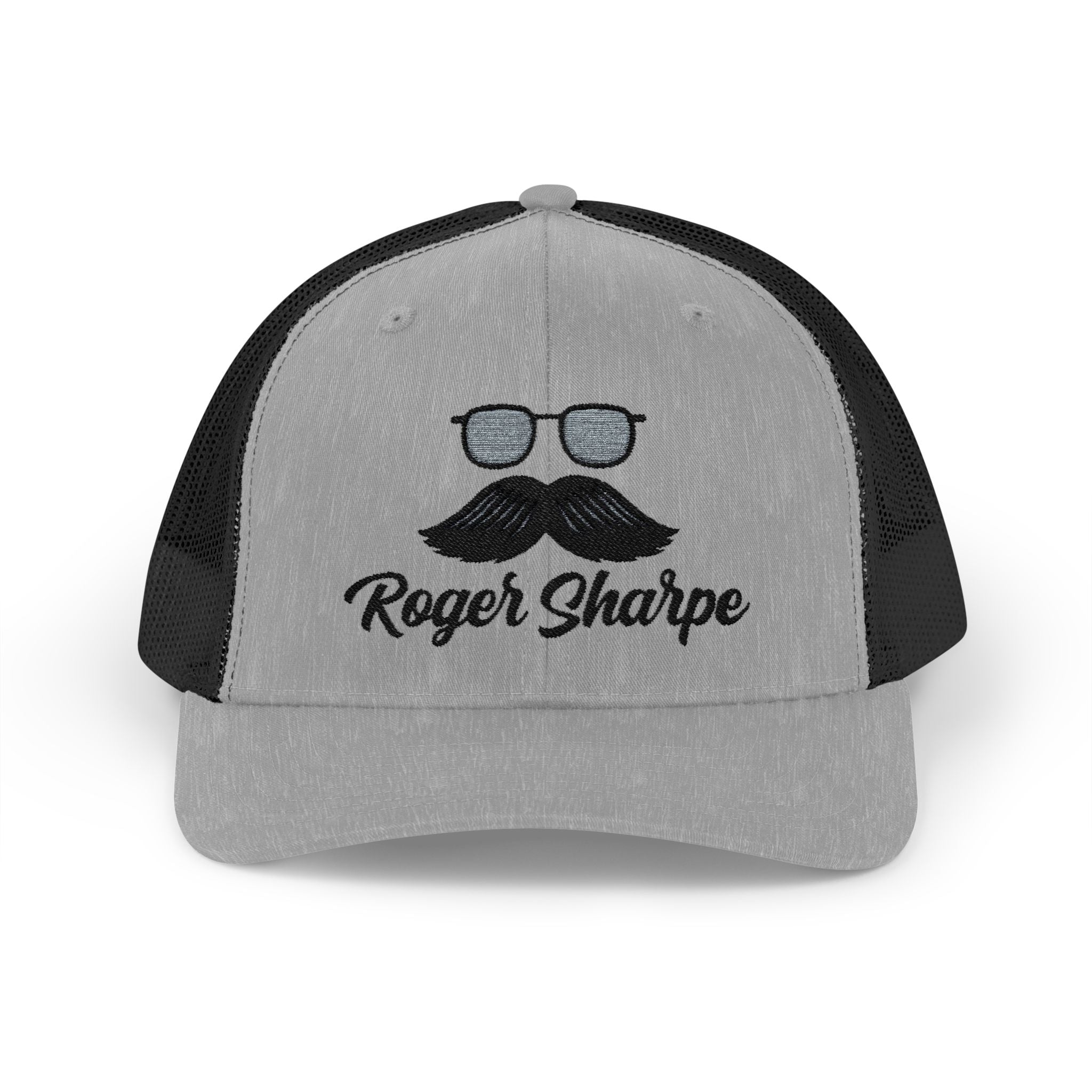 Roger Sharpe moustache icon- Snapback Trucker Cap
