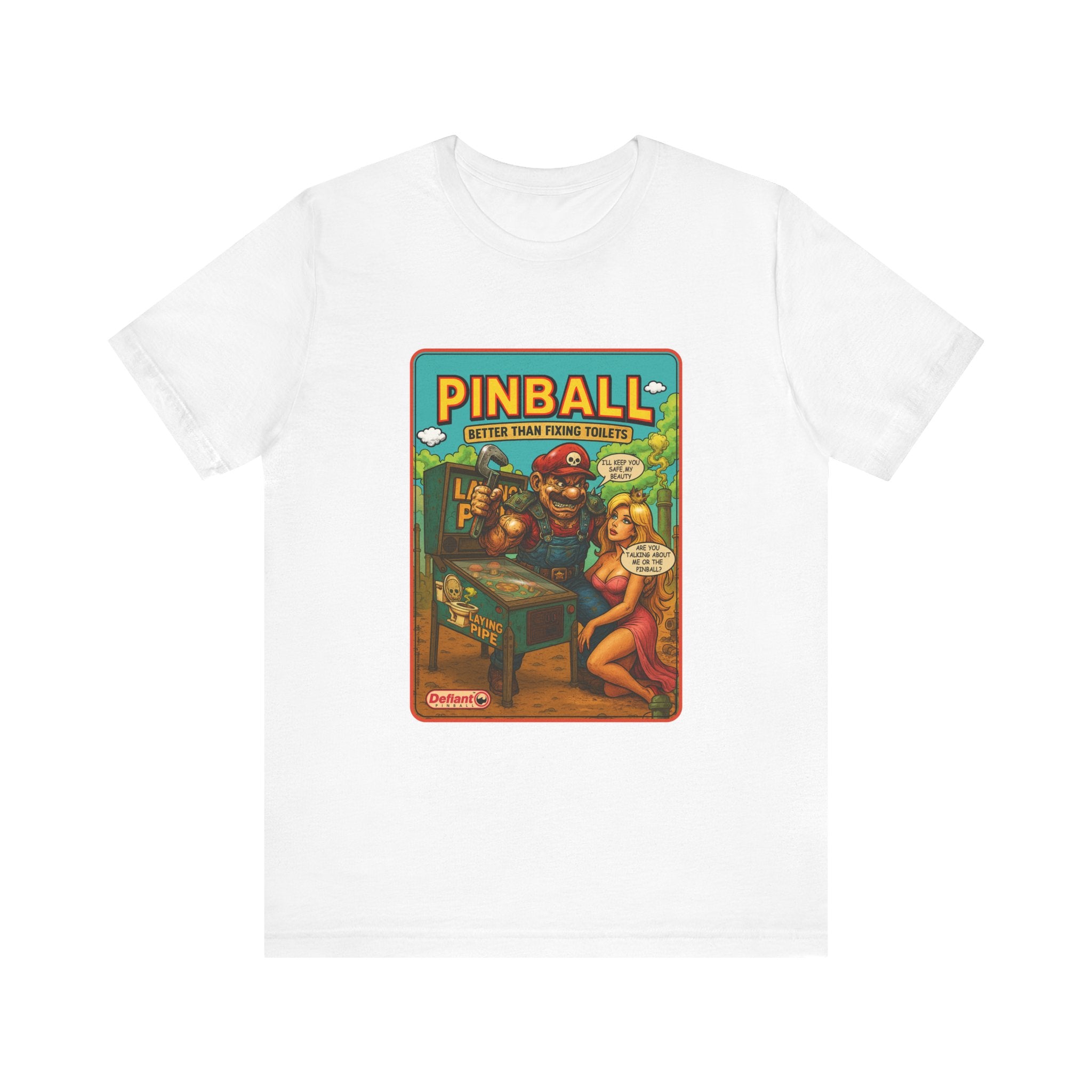 Pinball: Better Than Fixing Toilets - Unisex Jersey Short Sleeve Tee