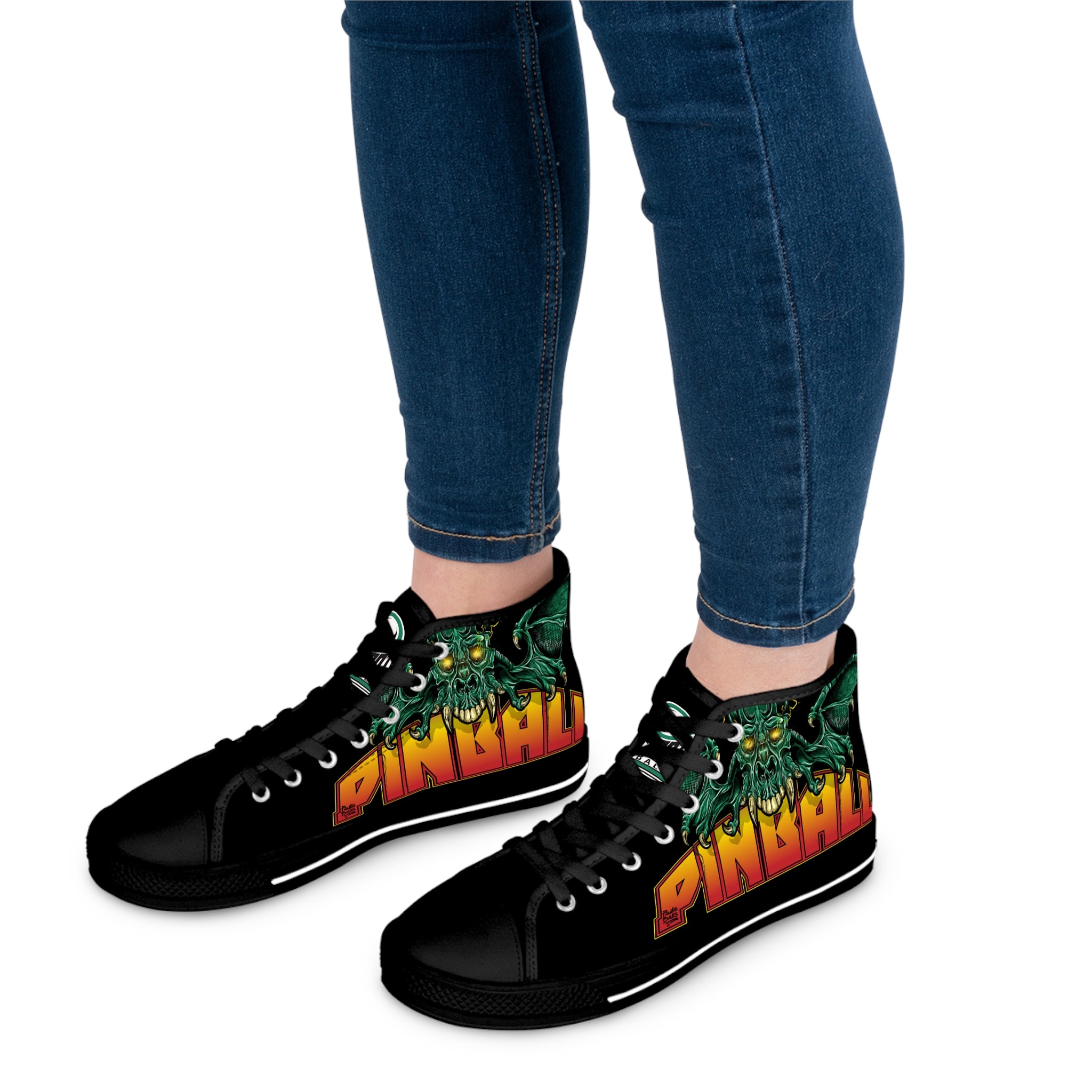 PINBALL GIVES YOU WINGS - Women's High Top Sneakers