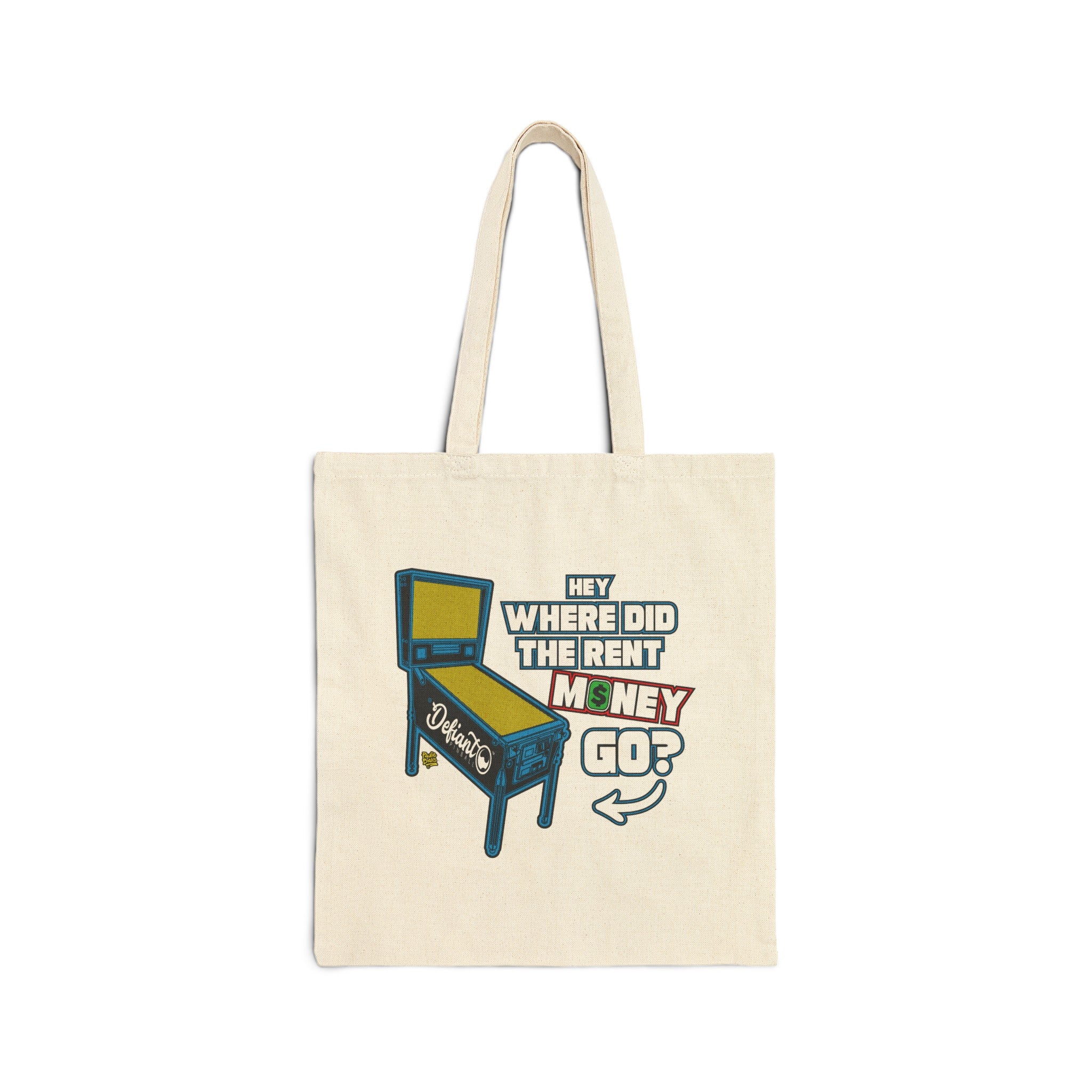 RENT MONEY - Cotton Canvas Tote Bag