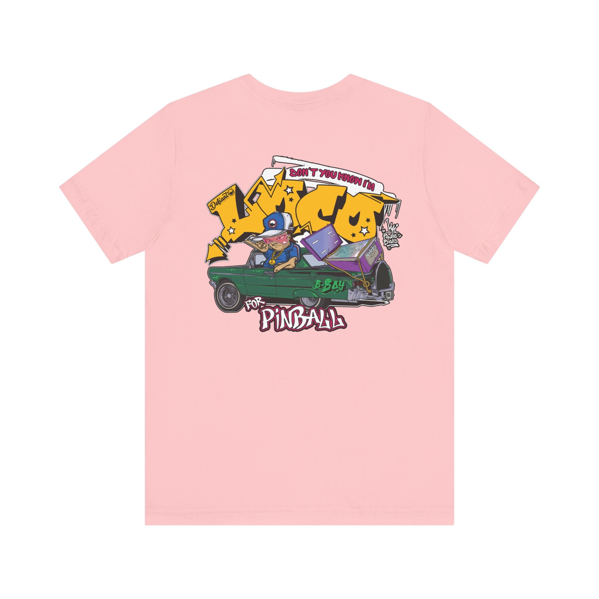 LOCO FOR PINBALL - Front & Back Print Unisex Jersey Short Sleeve Tee