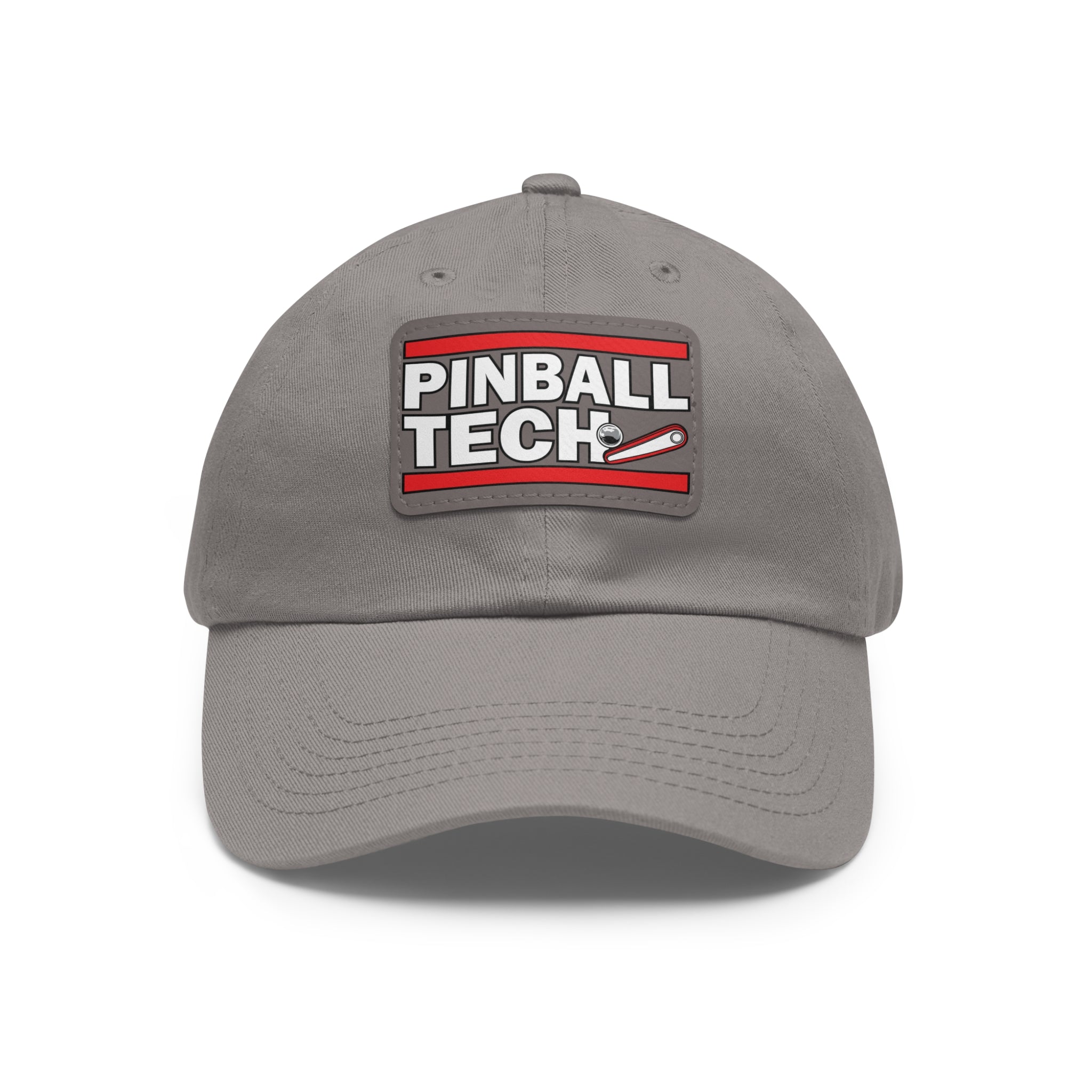 PINBALL TECH - Dad Hat with Leather Patch (Rectangle)