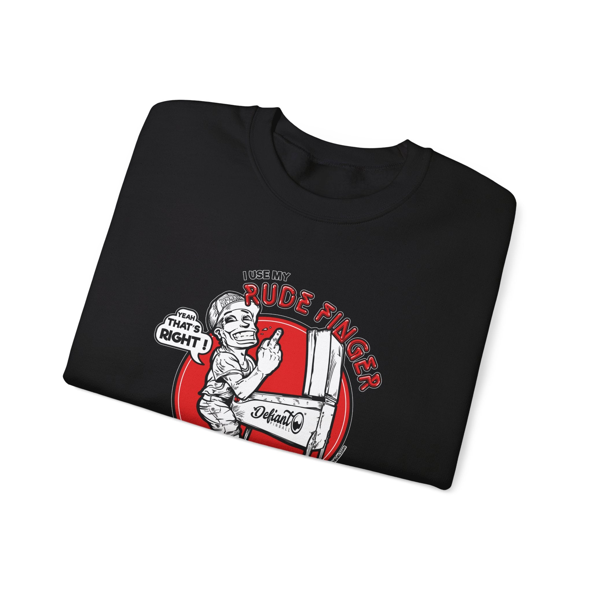 RUDE FINGER - Unisex Heavy Blend™ Crewneck Sweatshirt Jumper