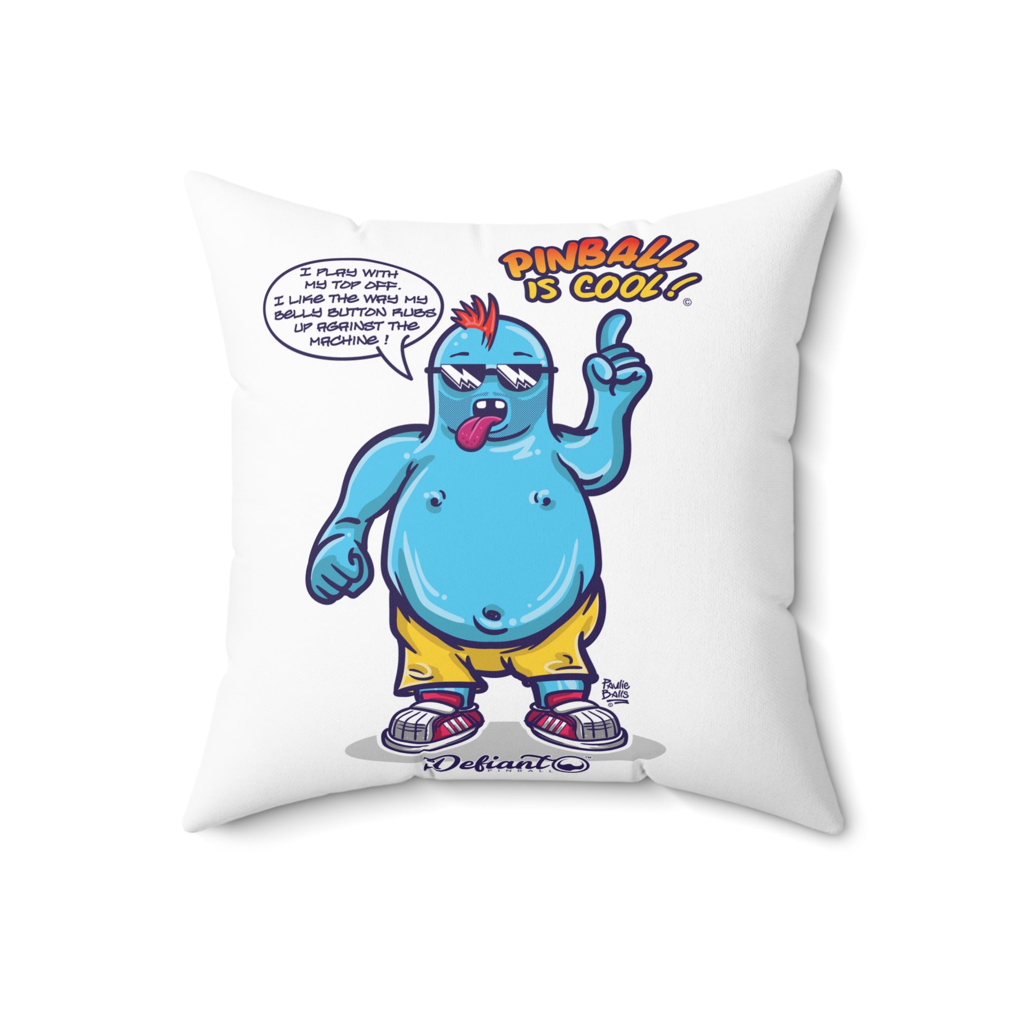 PINBALL IS COOL! - Spun Polyester Square Pillow