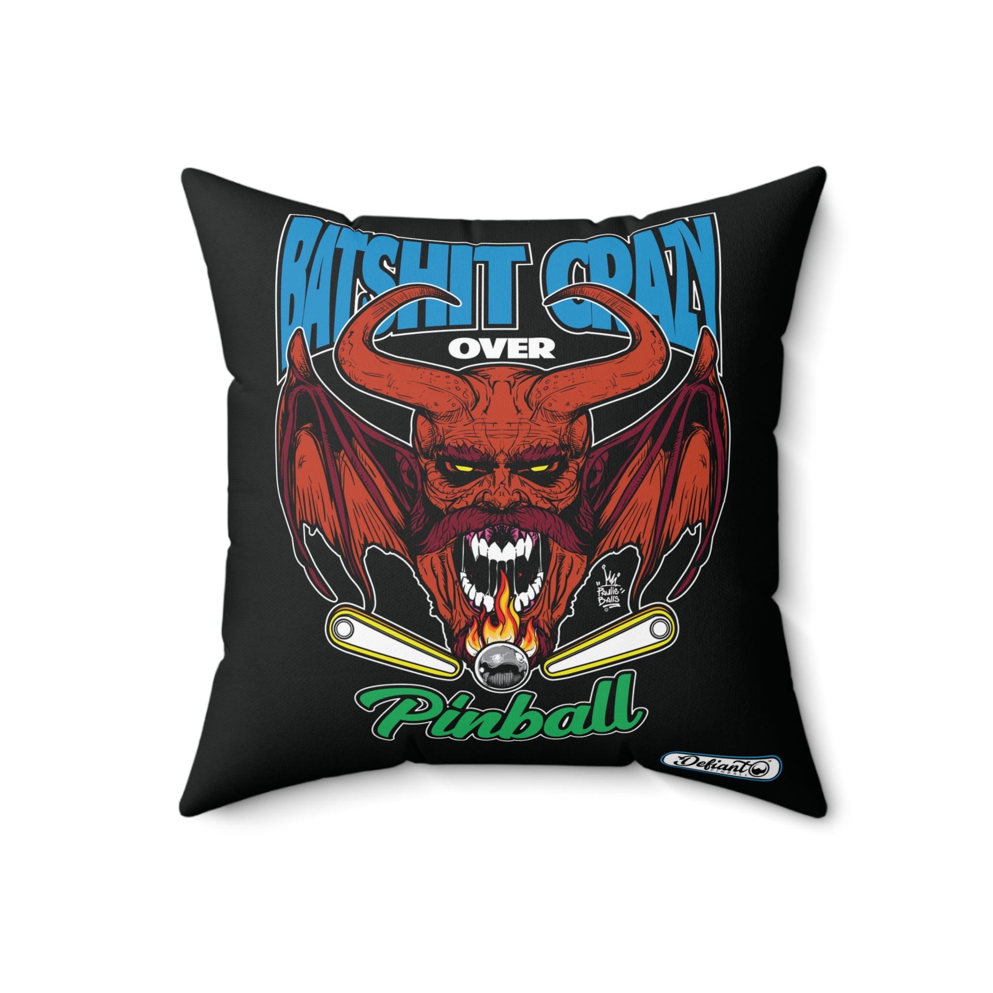 Bat Shit Crazy - Spun Polyester Square Pillow