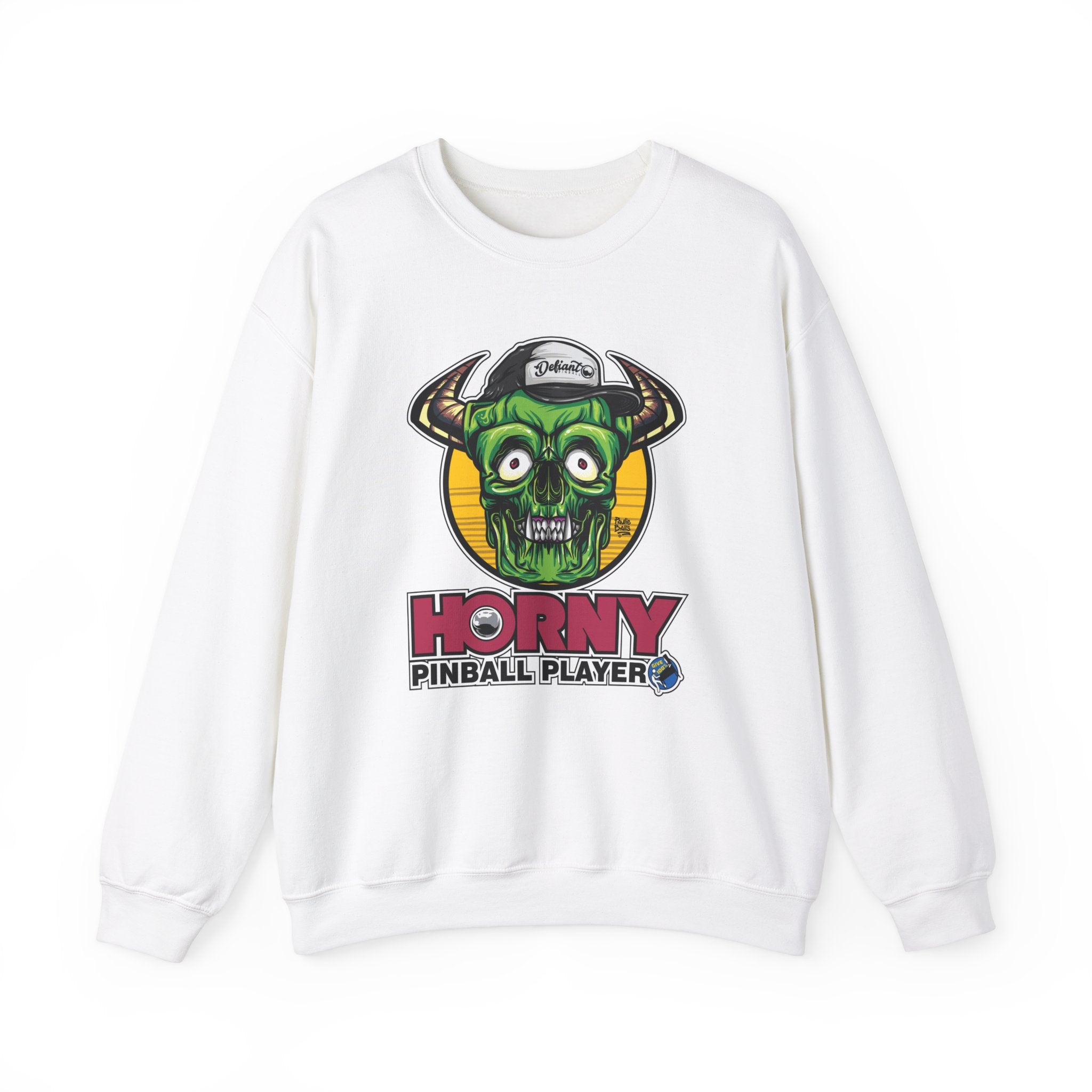 Horny Pinball Player - Unisex Heavy Blend™ Crewneck Sweatshirt Jumper