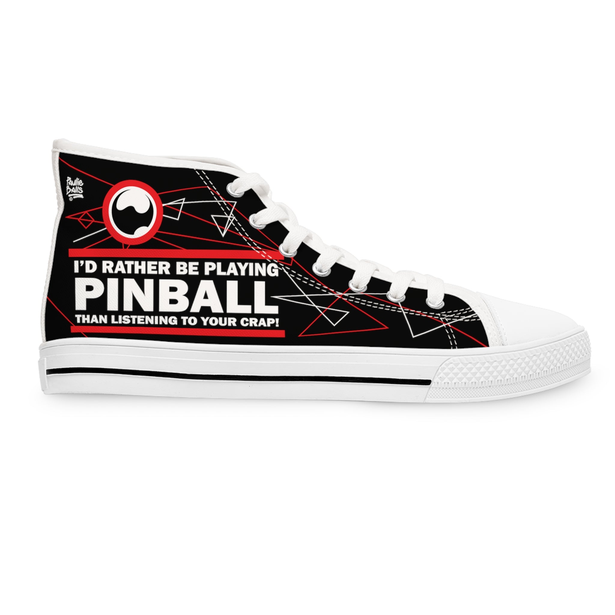 I'D RATHER BE PLAYING - Women's High Top Sneakers