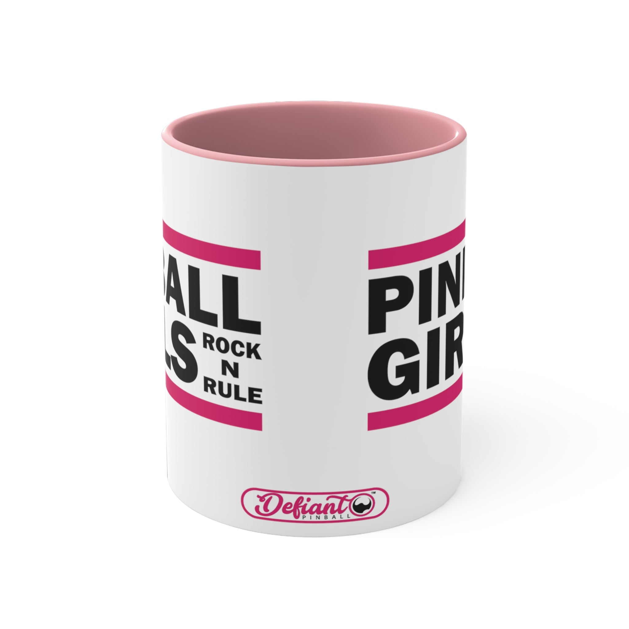 PINBALL GIRLS ROCK N RULE - Colorful Accent Mugs, 11oz