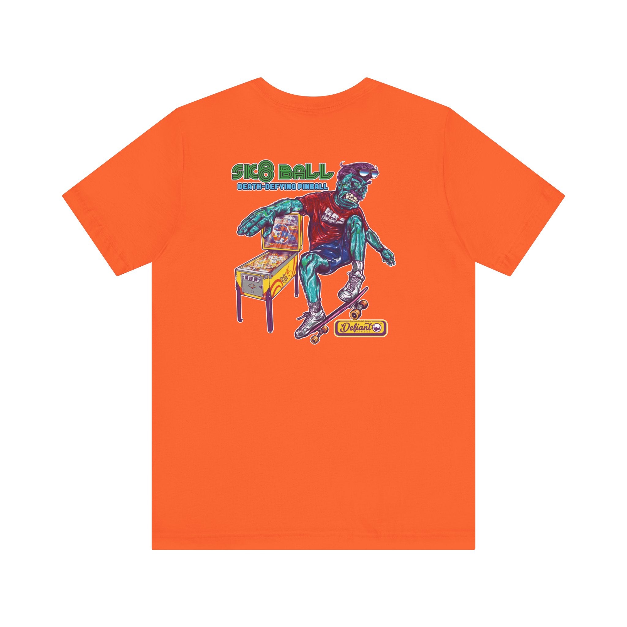 SK8 BALL - Front & Back Print Unisex Jersey Short Sleeve Tee