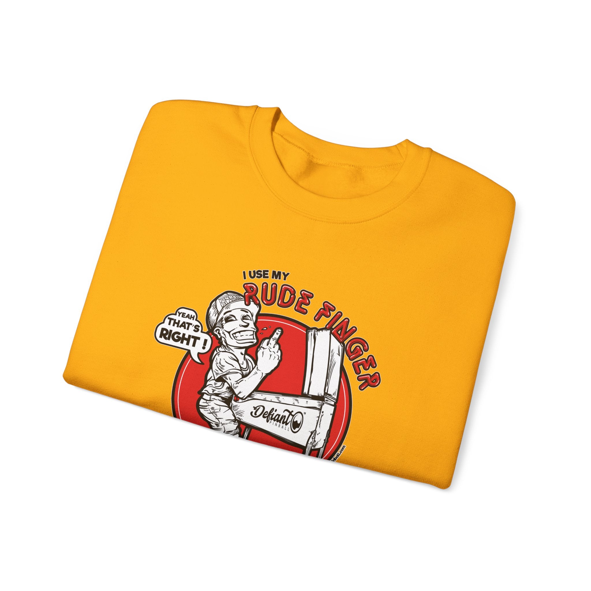 RUDE FINGER - Unisex Heavy Blend™ Crewneck Sweatshirt Jumper