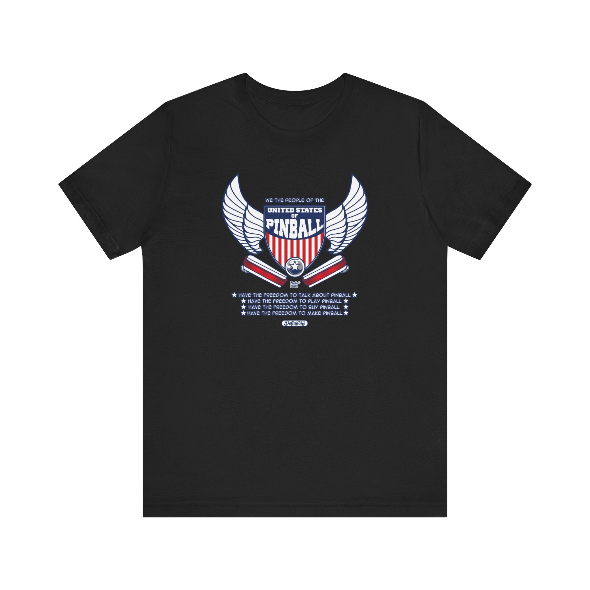 United States of Pinball ( We the People Version) - Unisex Jersey Short Sleeve Tee
