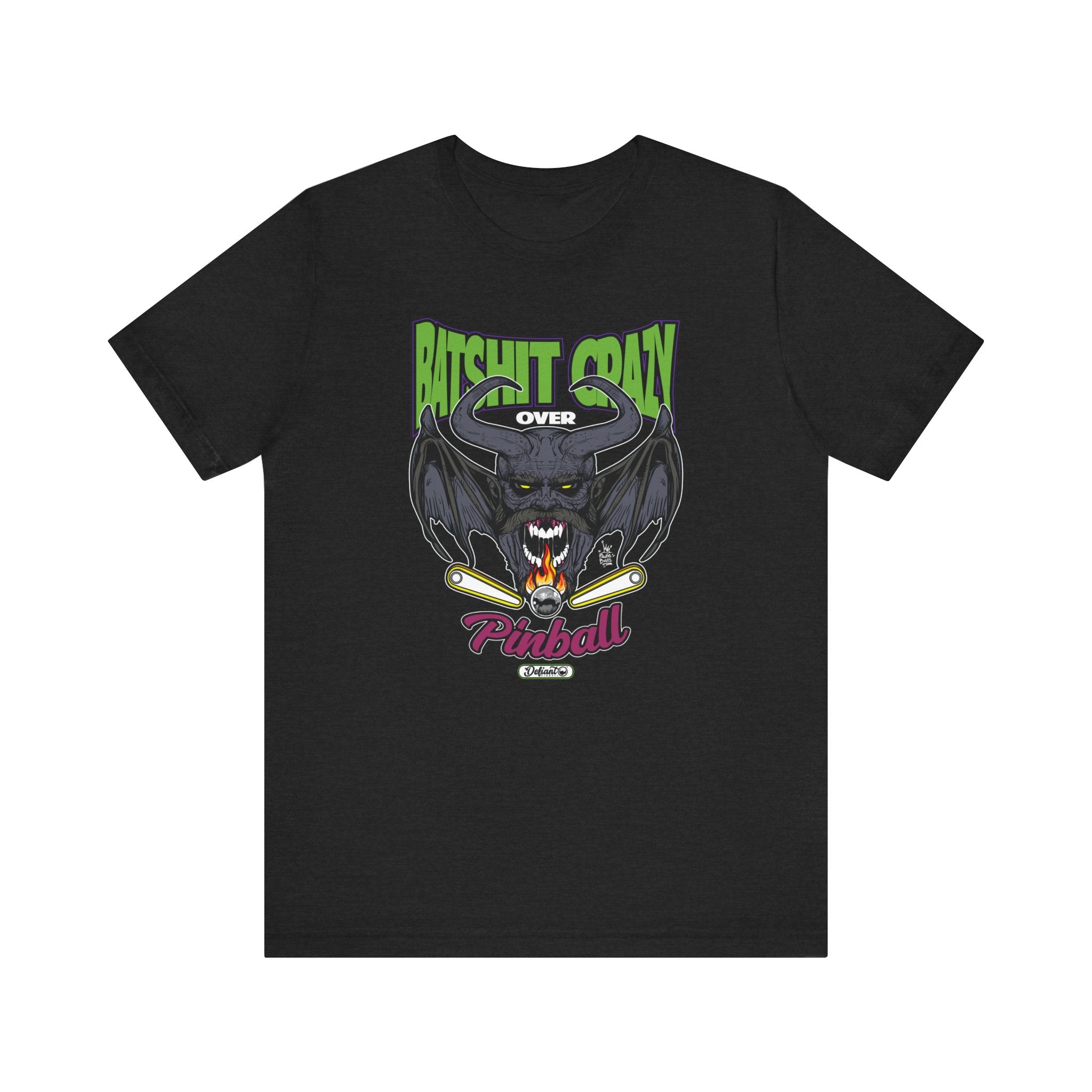 【oan】Wumalo Pitters Short Sleeve T-shirt Gunmetal grey One Piece® print T-shirt front/back - Buy
