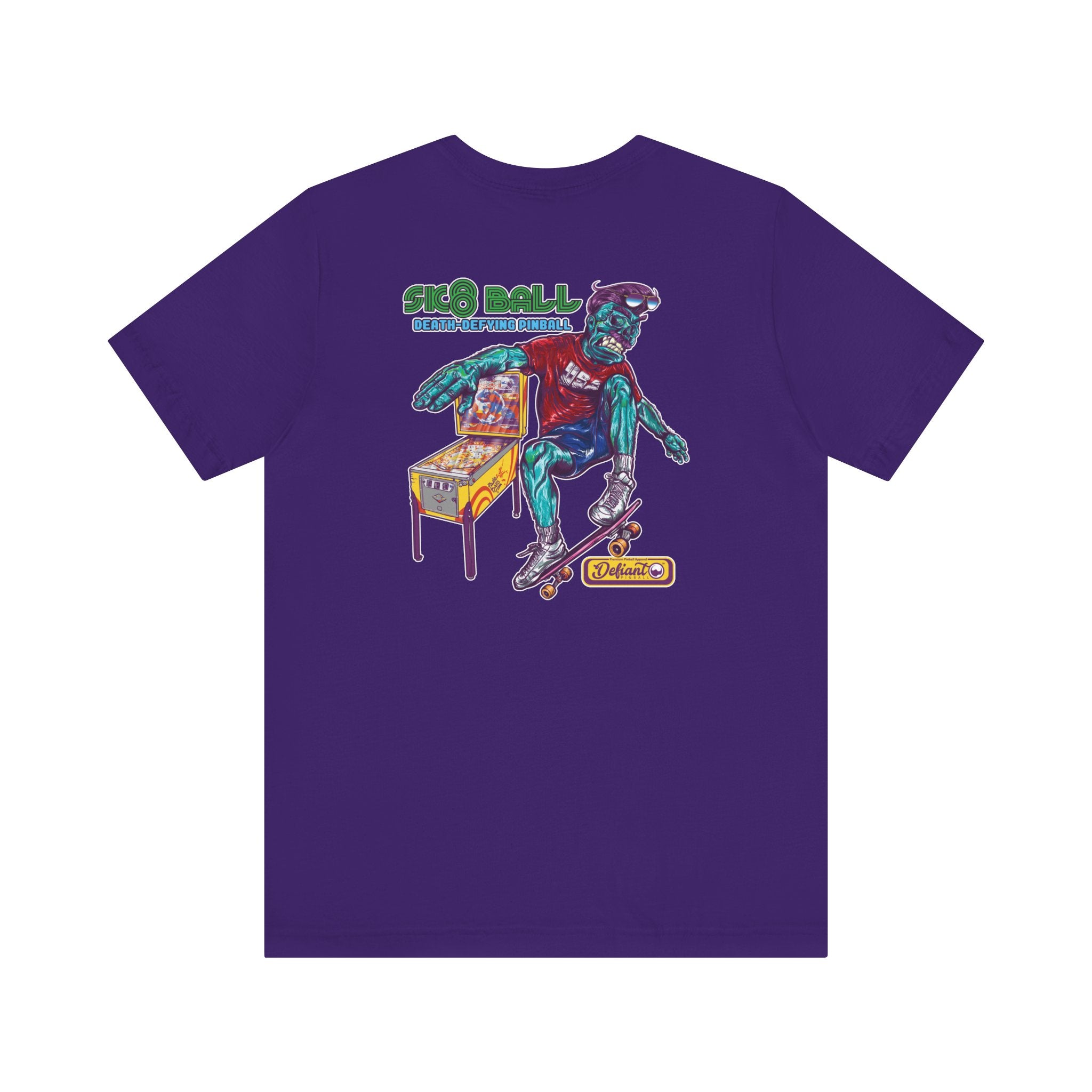 SK8 BALL - Front & Back Print Unisex Jersey Short Sleeve Tee