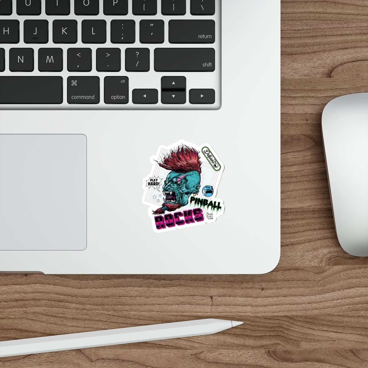 PINBALL ROCKS - (Demon Version) - Die-Cut Stickers