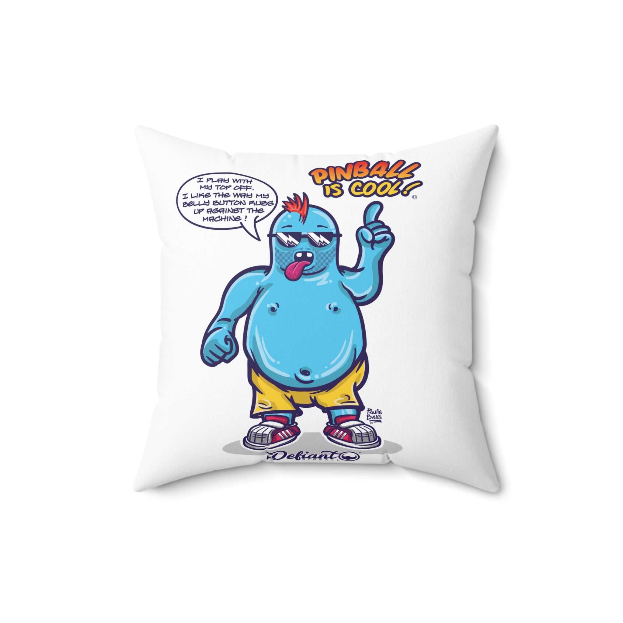 PINBALL IS COOL! - Spun Polyester Square Pillow