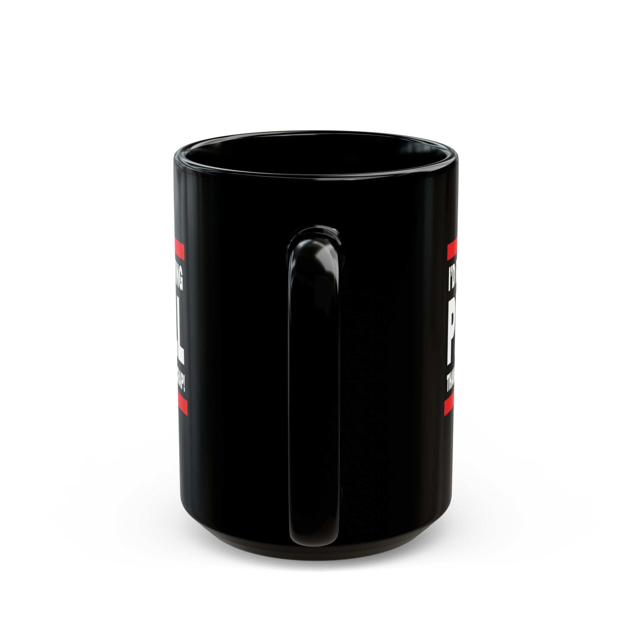I'D RATHER BE PLAYING - Black Mug (11oz, 15oz)