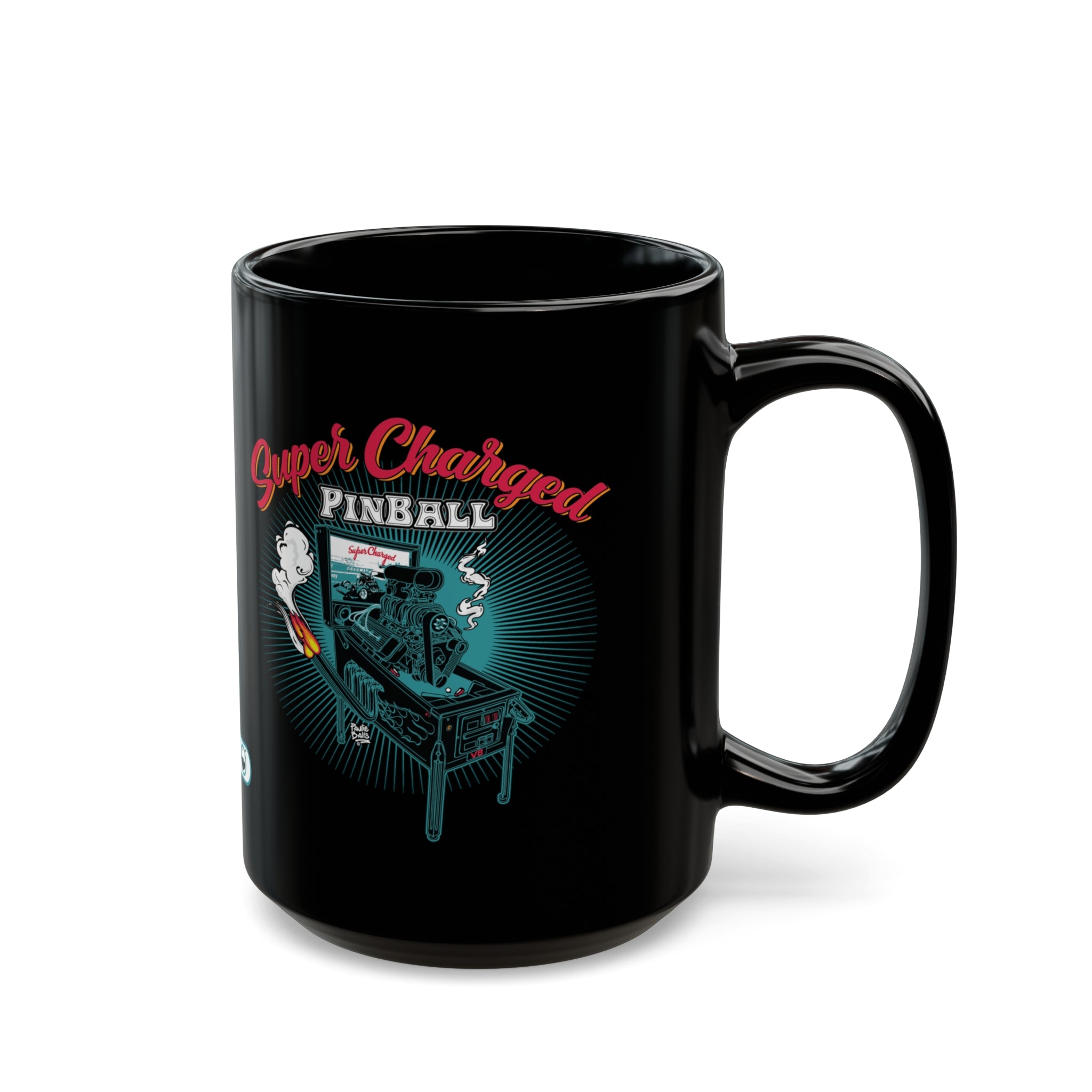 SUPER CHARGED -  Black Mug (11oz, 15oz)