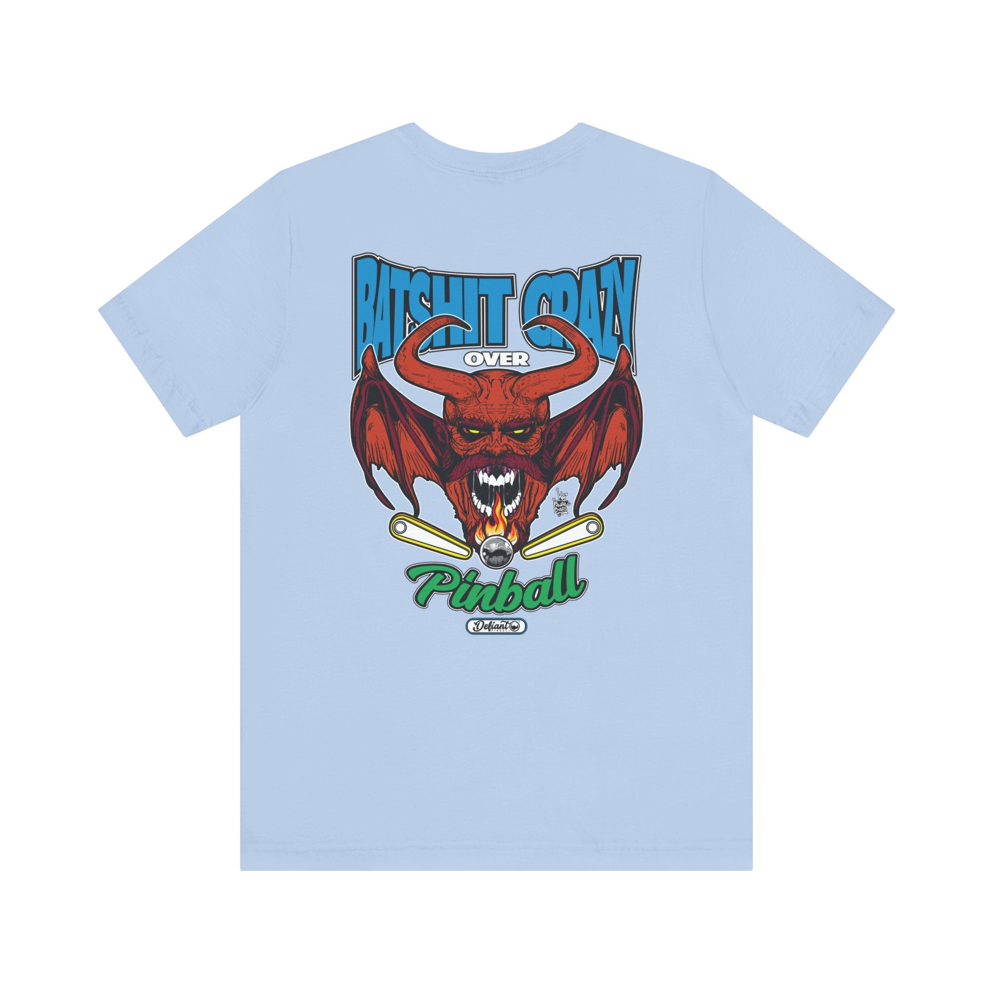 Bat Shit Crazy - Front & Back Print Unisex Jersey Short Sleeve Tee