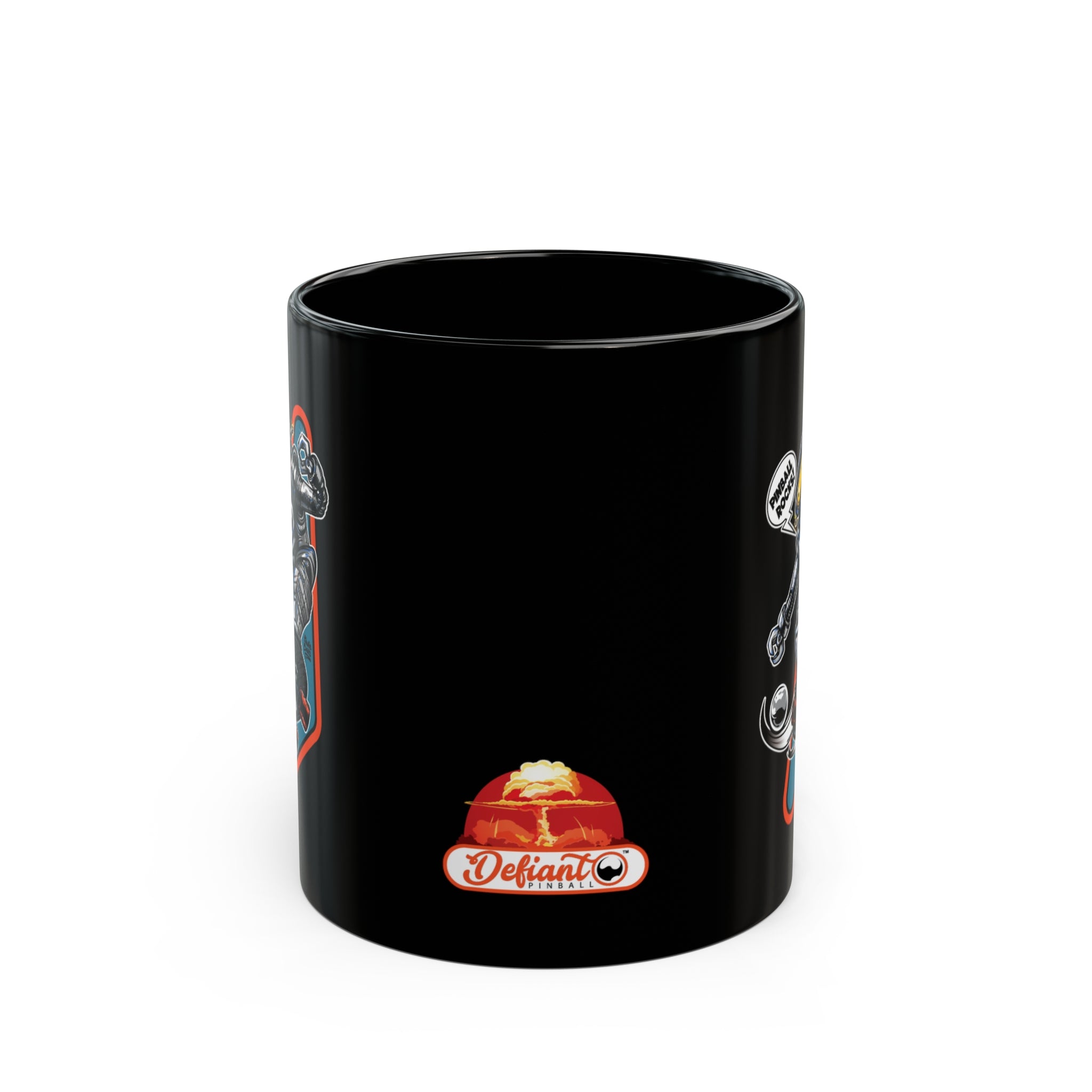 SK8 Pinball Robot - Black Mug (11oz, 15oz)