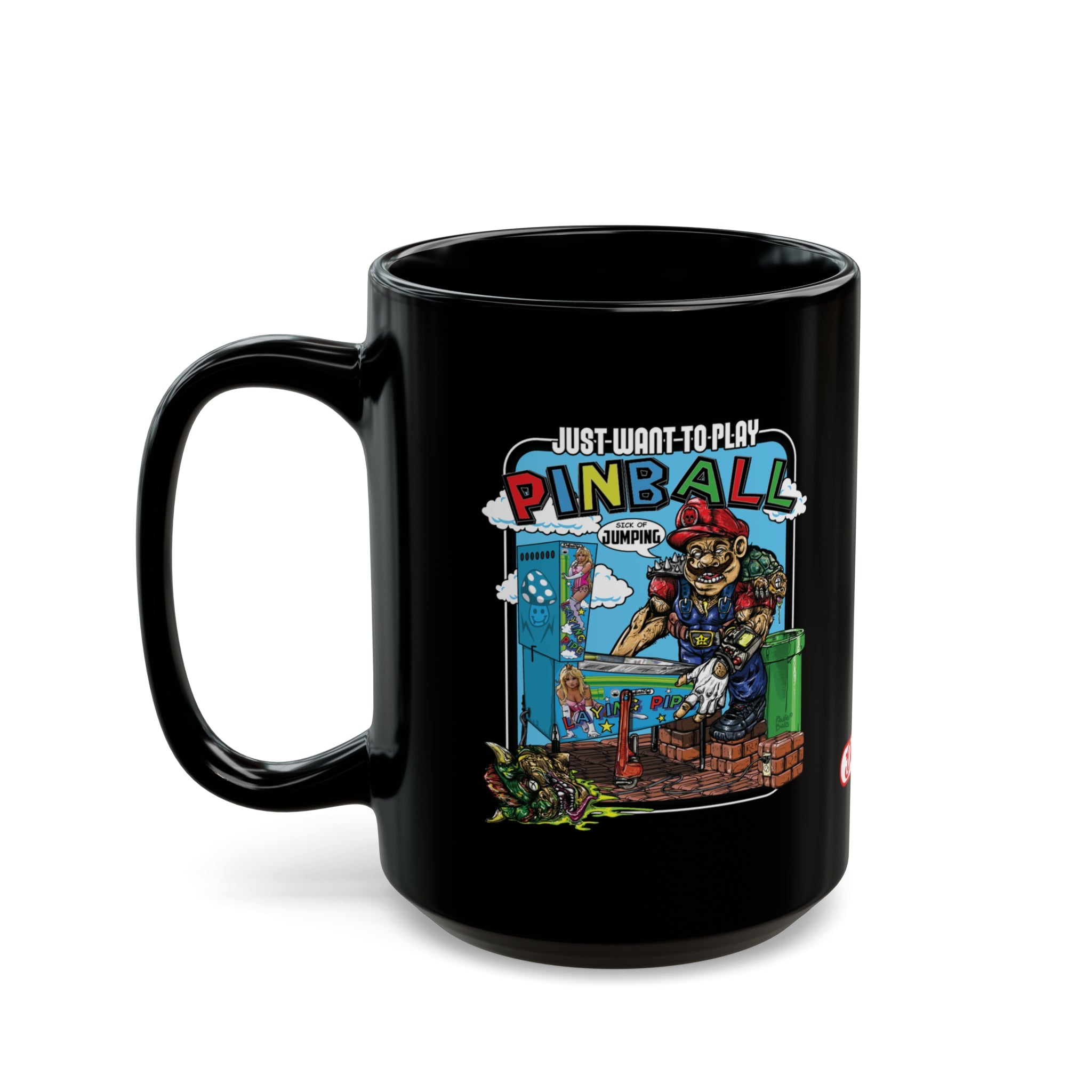 SICK OF JUMPING -  Black Mug (11oz, 15oz)