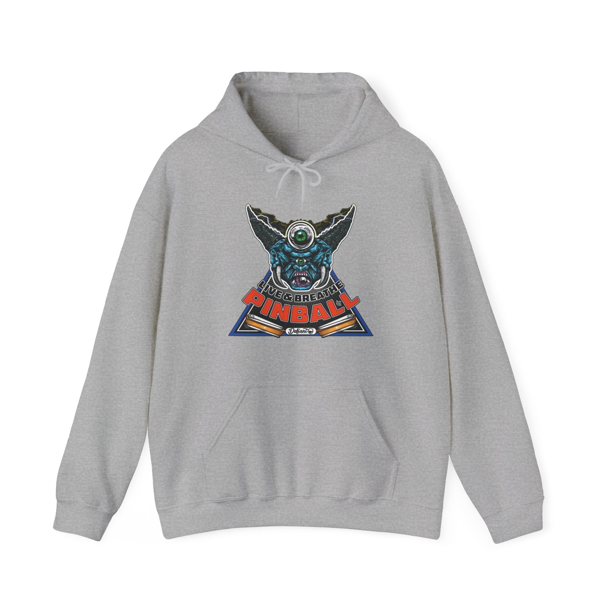 I LIVE AND BREATHE PINBALL - Unisex Heavy Blend™ Hooded Sweatshirt