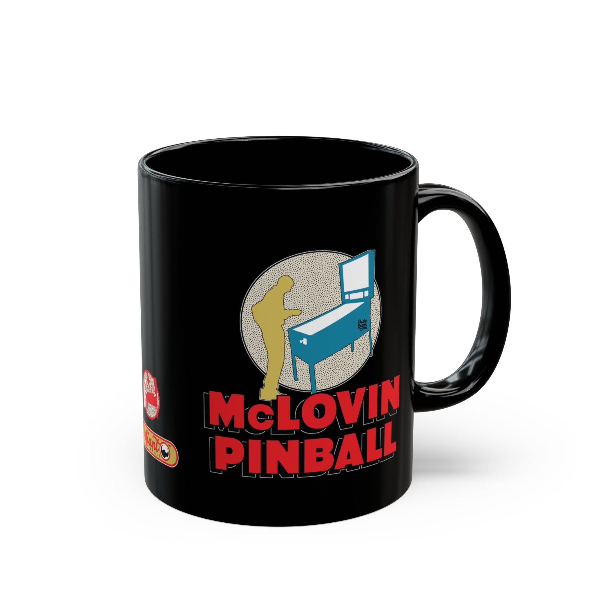 McLOVIN PINBALL - Black Mug (11oz, 15oz)