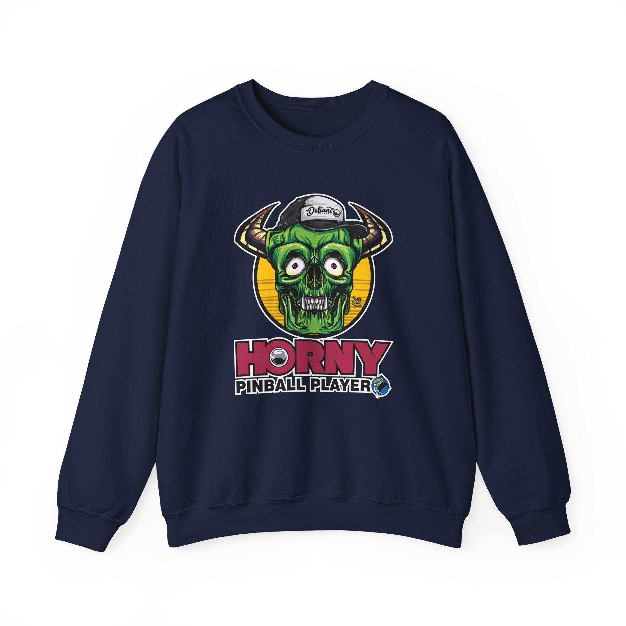 Horny Pinball Player - Unisex Heavy Blend™ Crewneck Sweatshirt Jumper