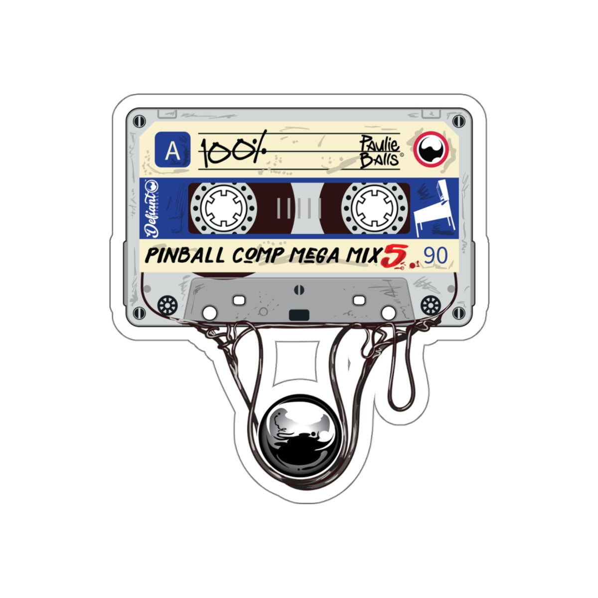 Pinball Comp Mega Mix 5 - Die-Cut Stickers | Defiant Pinball Co.