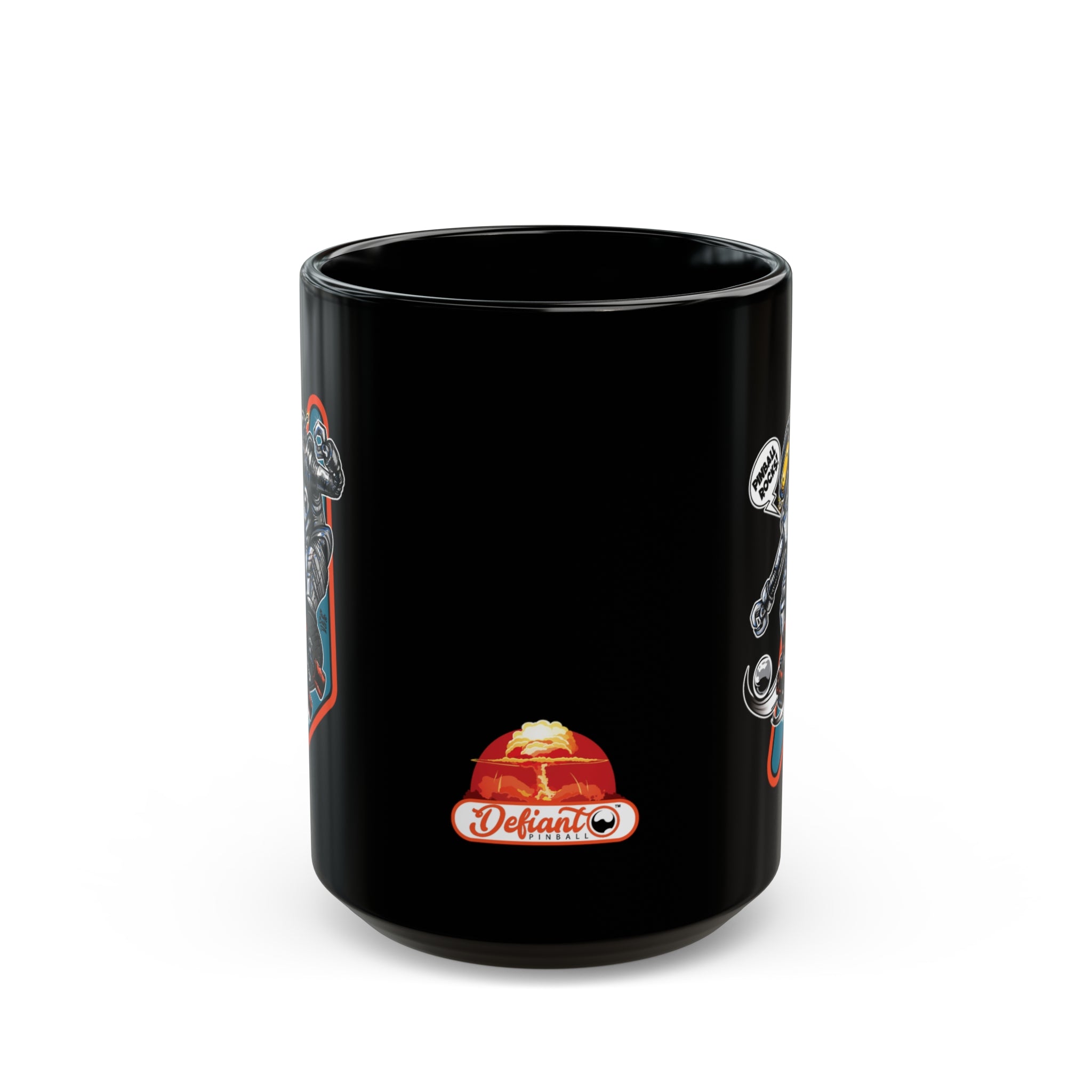 SK8 Pinball Robot - Black Mug (11oz, 15oz)