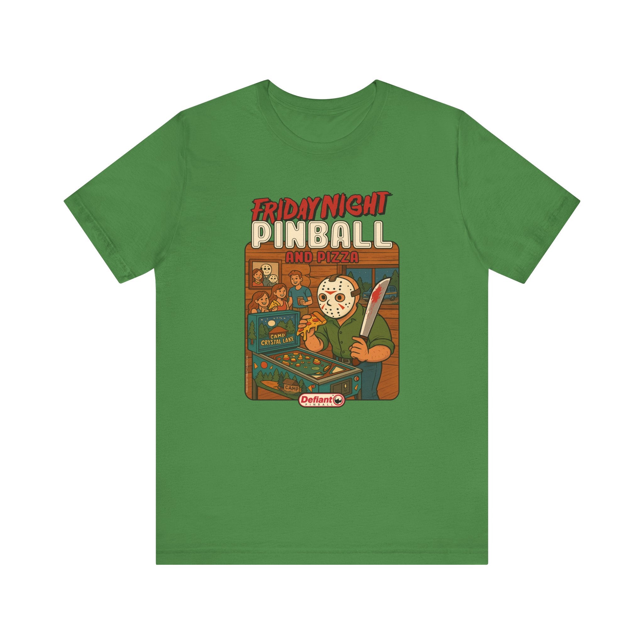 FRIDAY NIGHT PINBALL AND PIZZA - Unisex Jersey Short Sleeve Tee