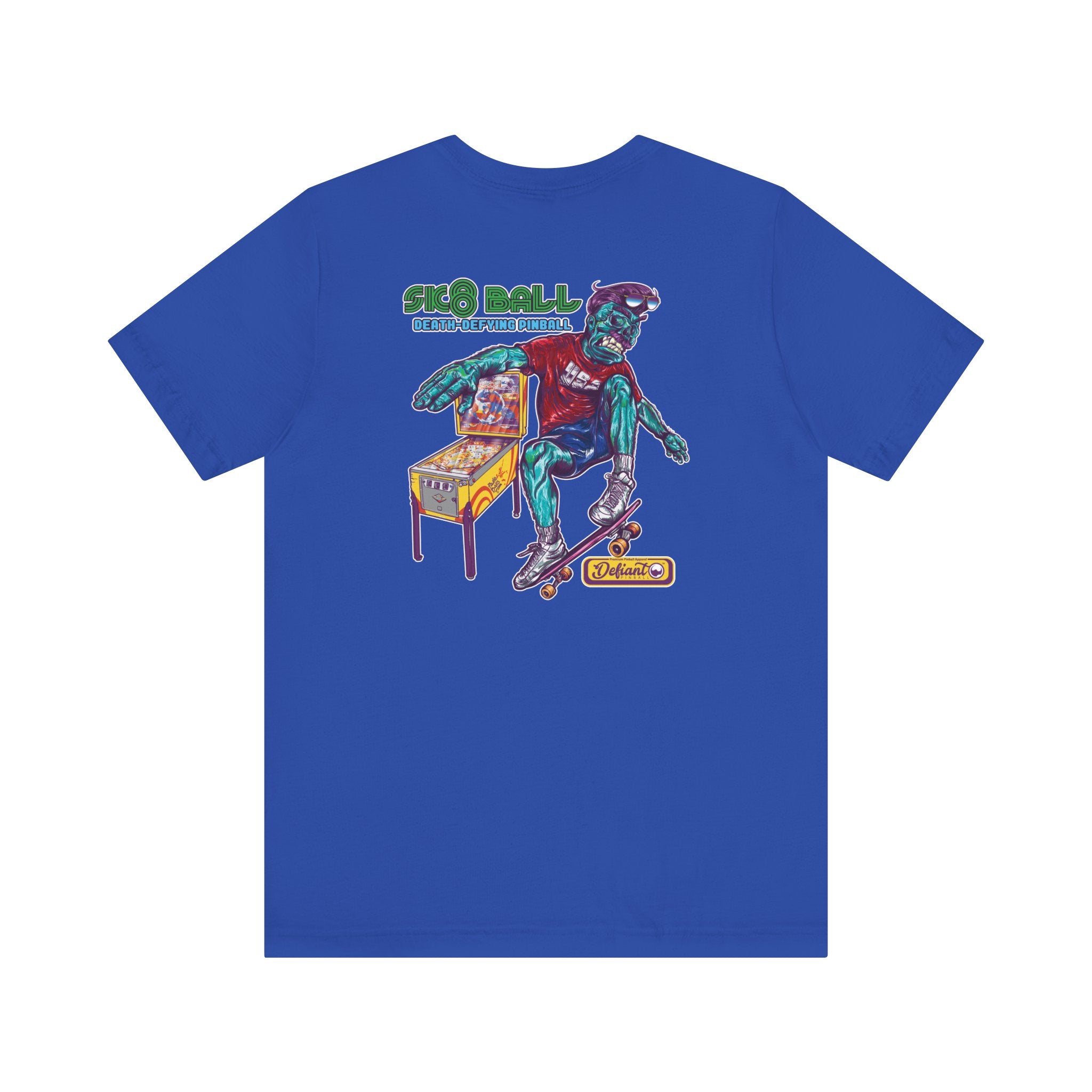 SK8 BALL - Front & Back Print Unisex Jersey Short Sleeve Tee