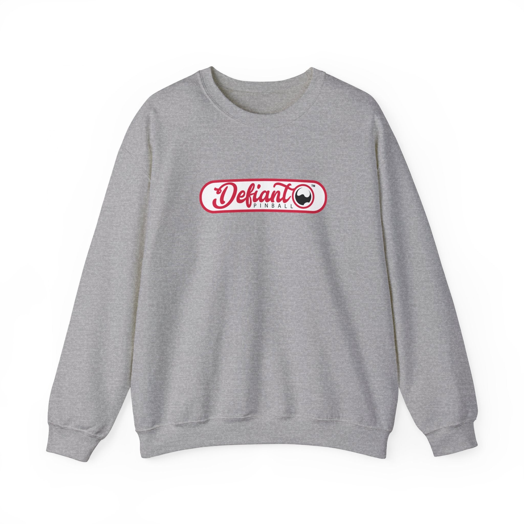Defiant Pinball Long Logo - Unisex Heavy Blend™ Crewneck Sweatshirt Jumper
