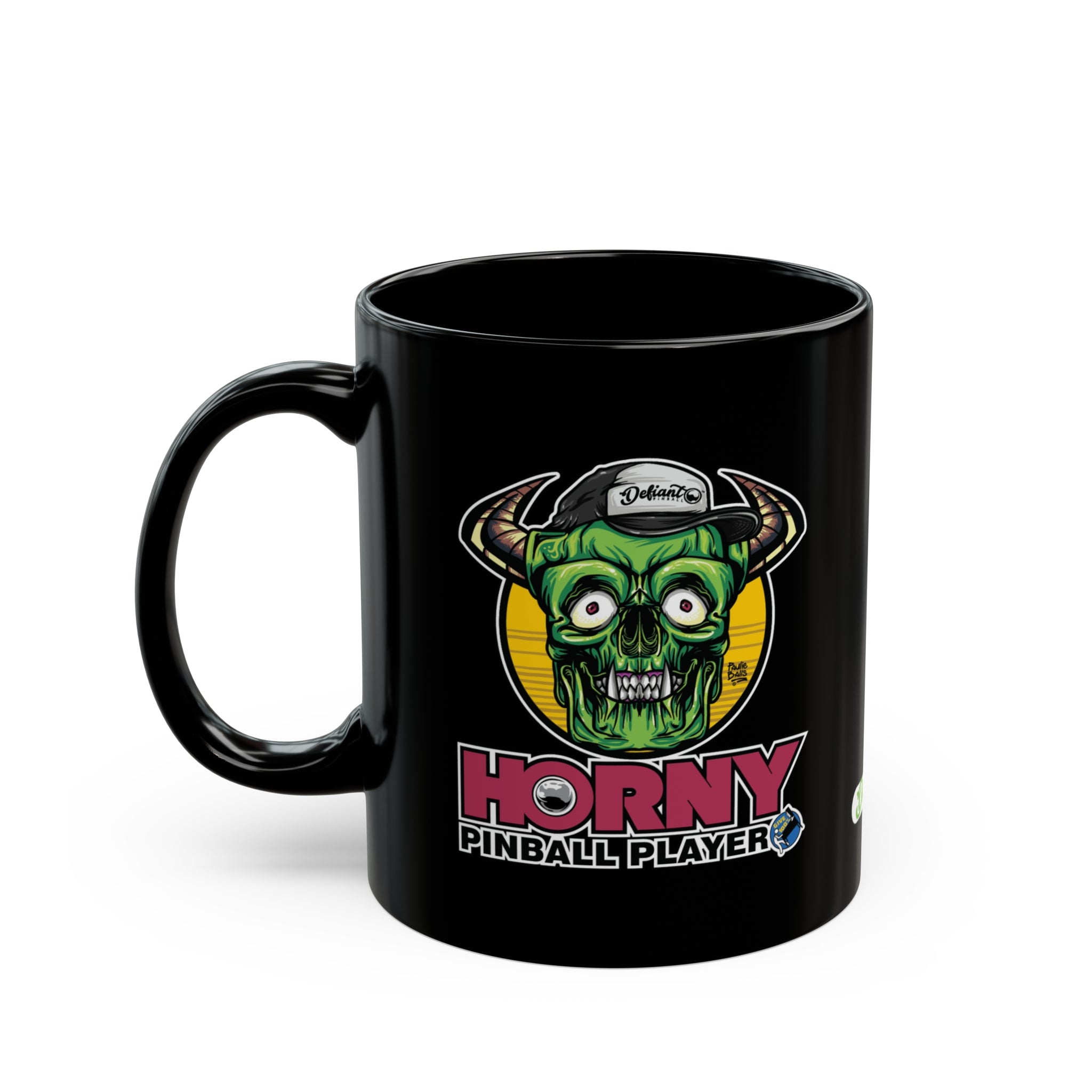 Horny Pinball Player - Black Mug (11oz, 15oz)