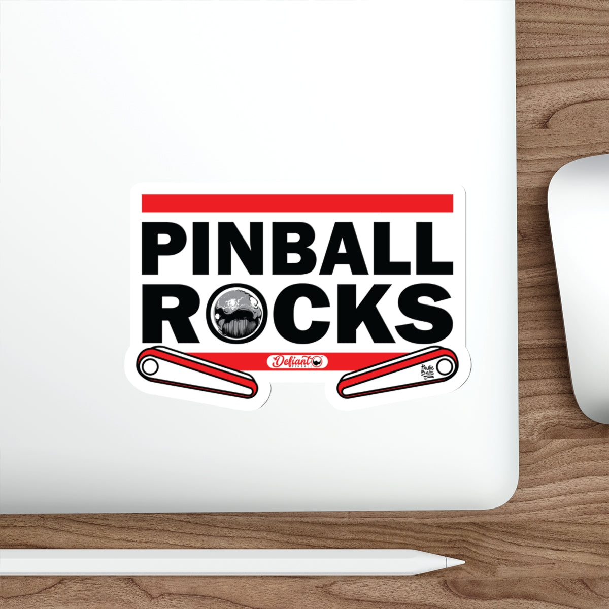 PINBALL ROCKS THE DMC - Die-Cut Stickers