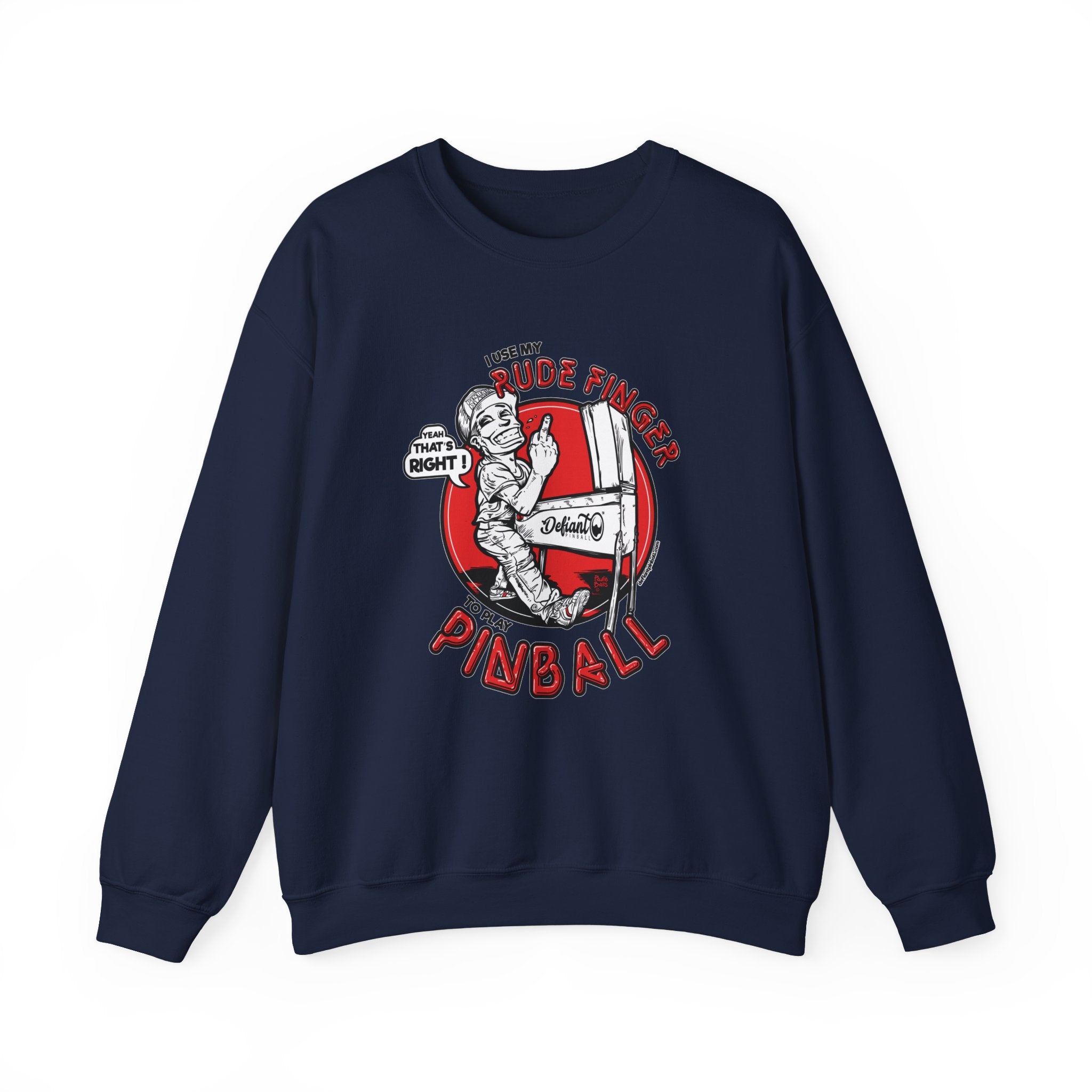 RUDE FINGER - Unisex Heavy Blend™ Crewneck Sweatshirt Jumper