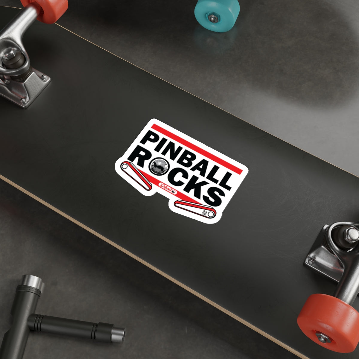 PINBALL ROCKS THE DMC - Die-Cut Stickers