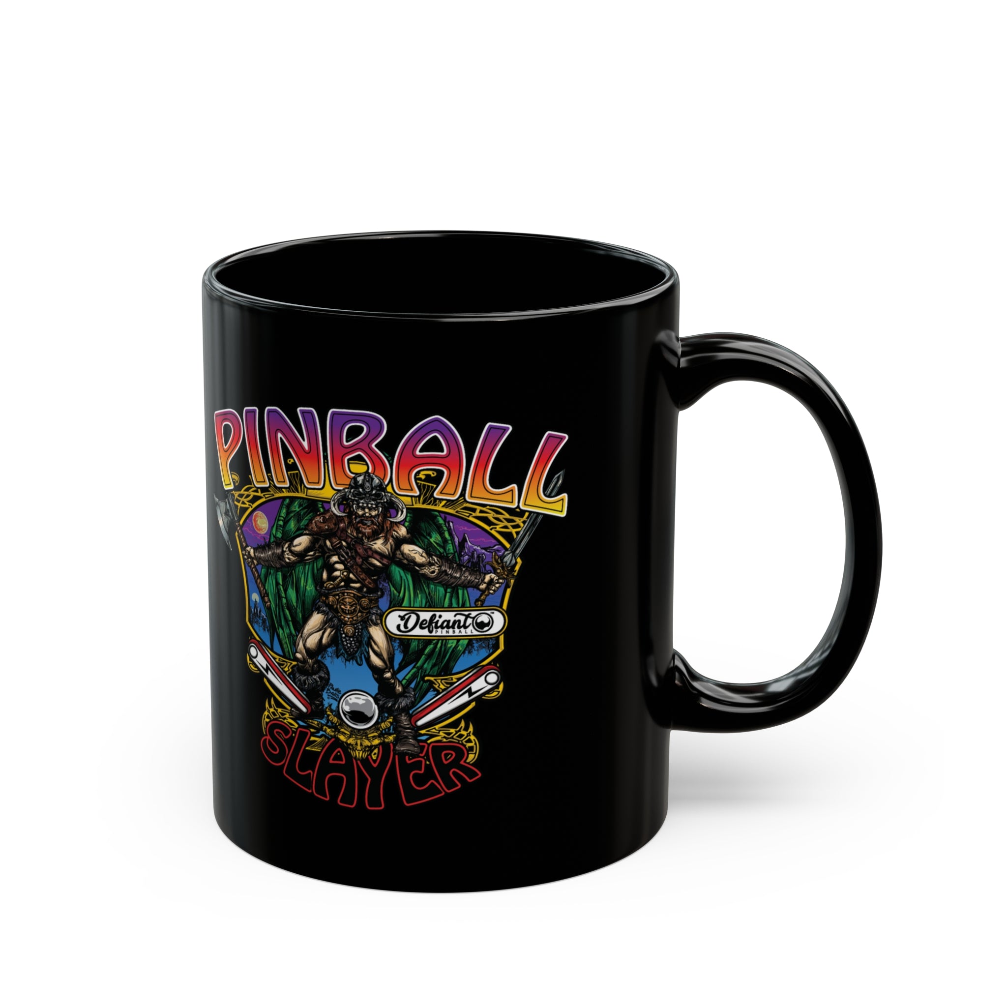 Pinball slayer (Barbarian Version) - Black Mug (11oz, 15oz)