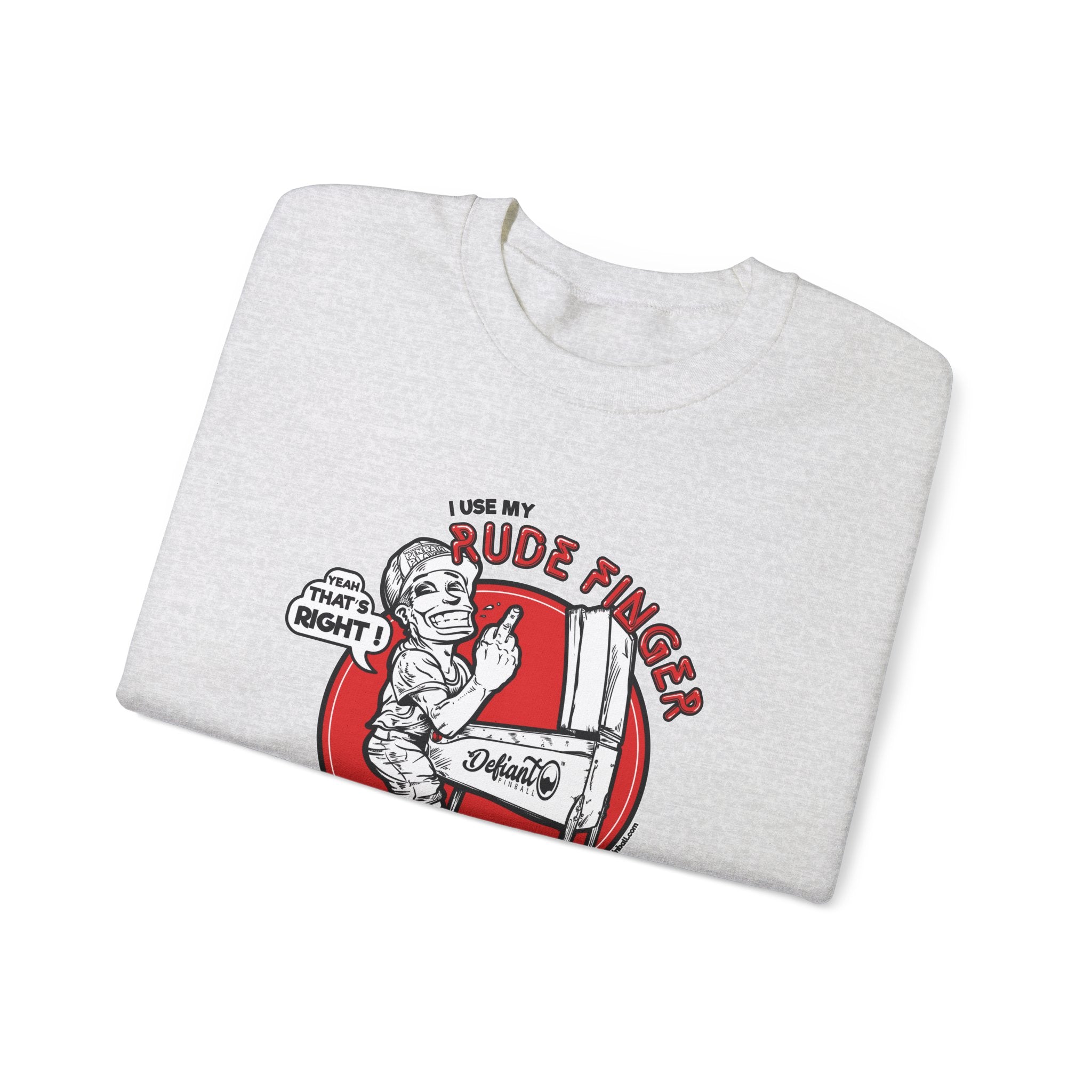 RUDE FINGER - Unisex Heavy Blend™ Crewneck Sweatshirt Jumper