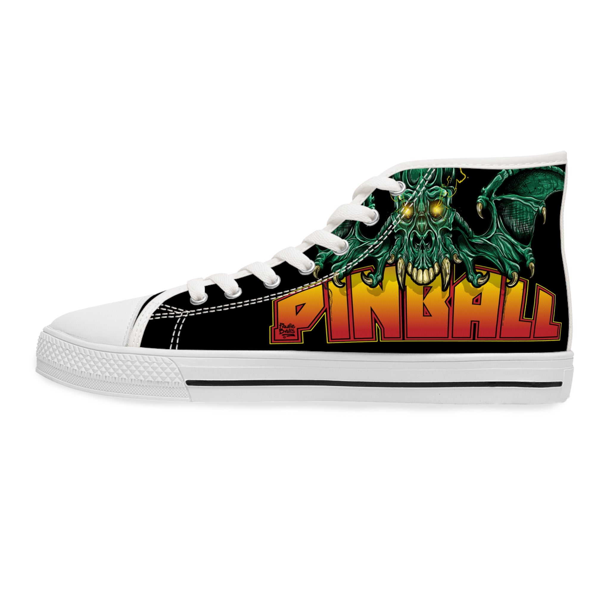 PINBALL GIVES YOU WINGS - Women's High Top Sneakers